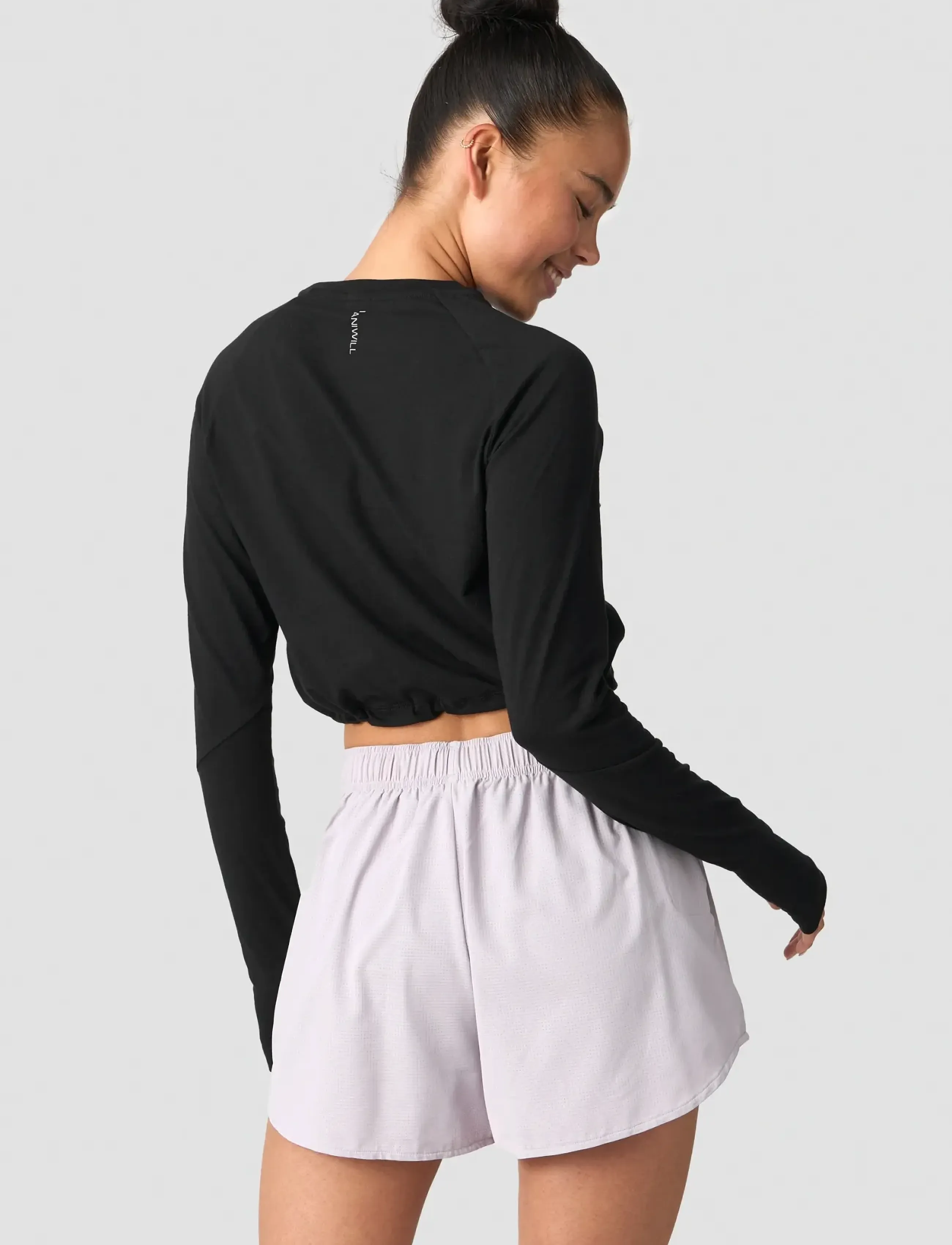 ICANIWILL - Define Cropped Adjustable Long Sleeve W - laveste priser - black - 4