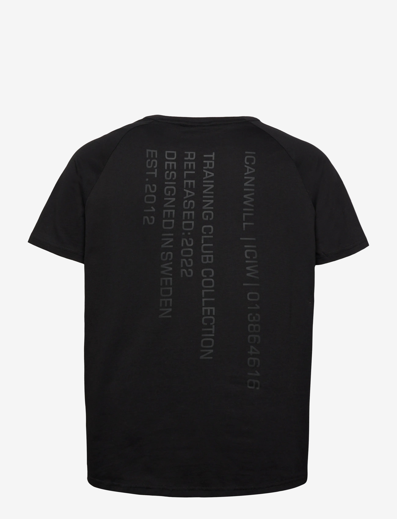 ICANIWILL - Training Club Tee Raglan - laveste priser - black - 2