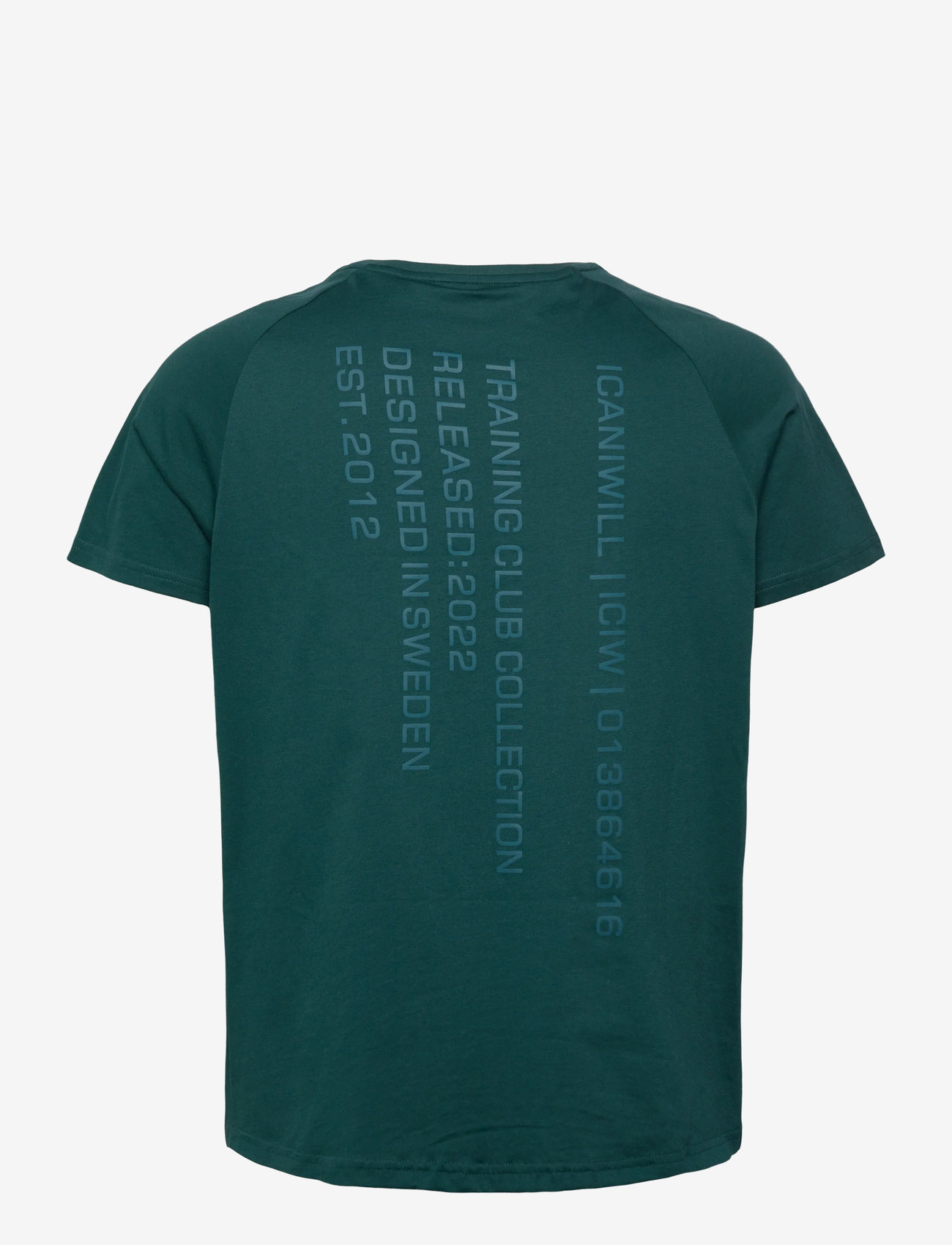 ICANIWILL - Training Club Tee Raglan - laveste priser - dk teal - 1