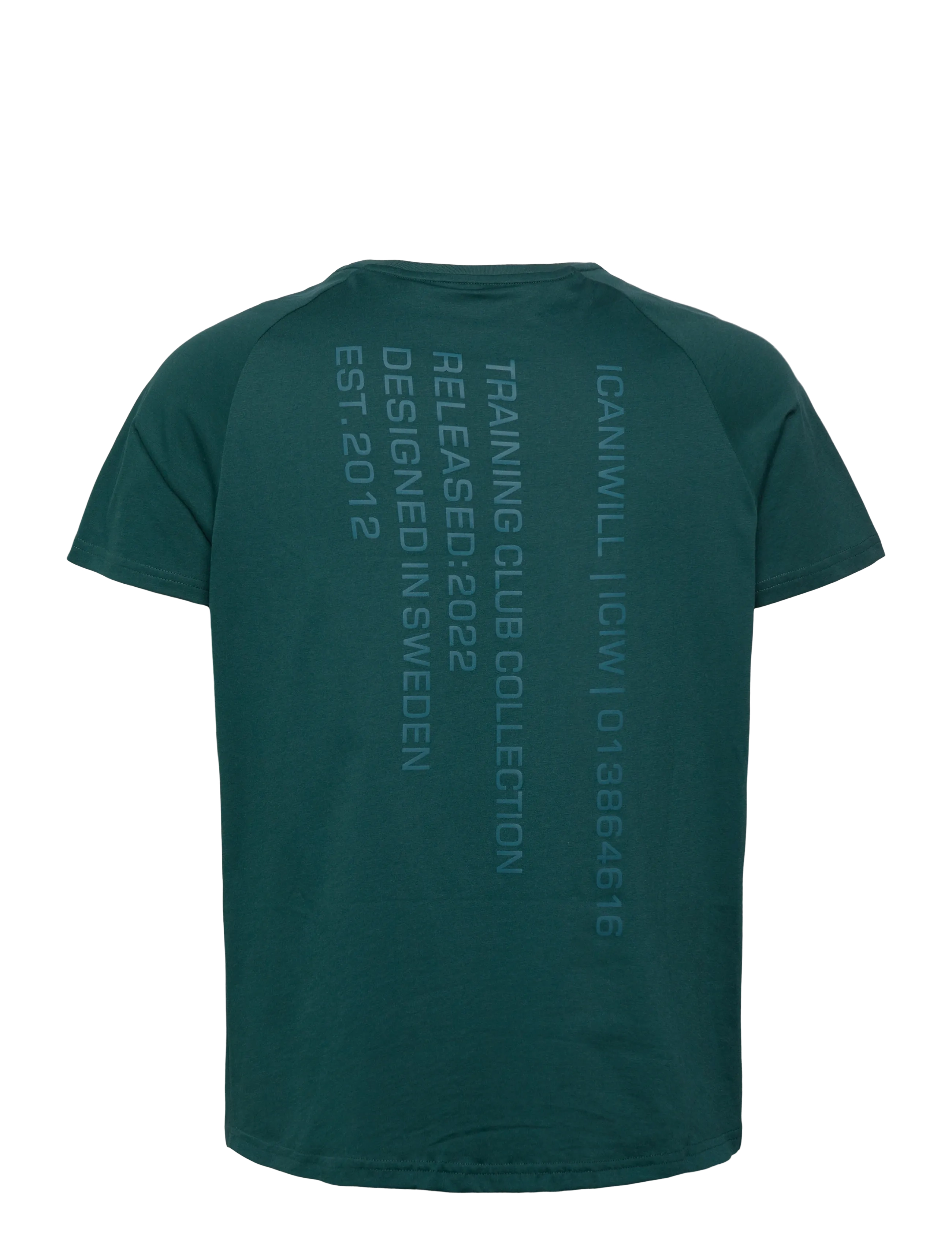 ICANIWILL - Training Club Tee Raglan - laveste priser - dk teal - 2