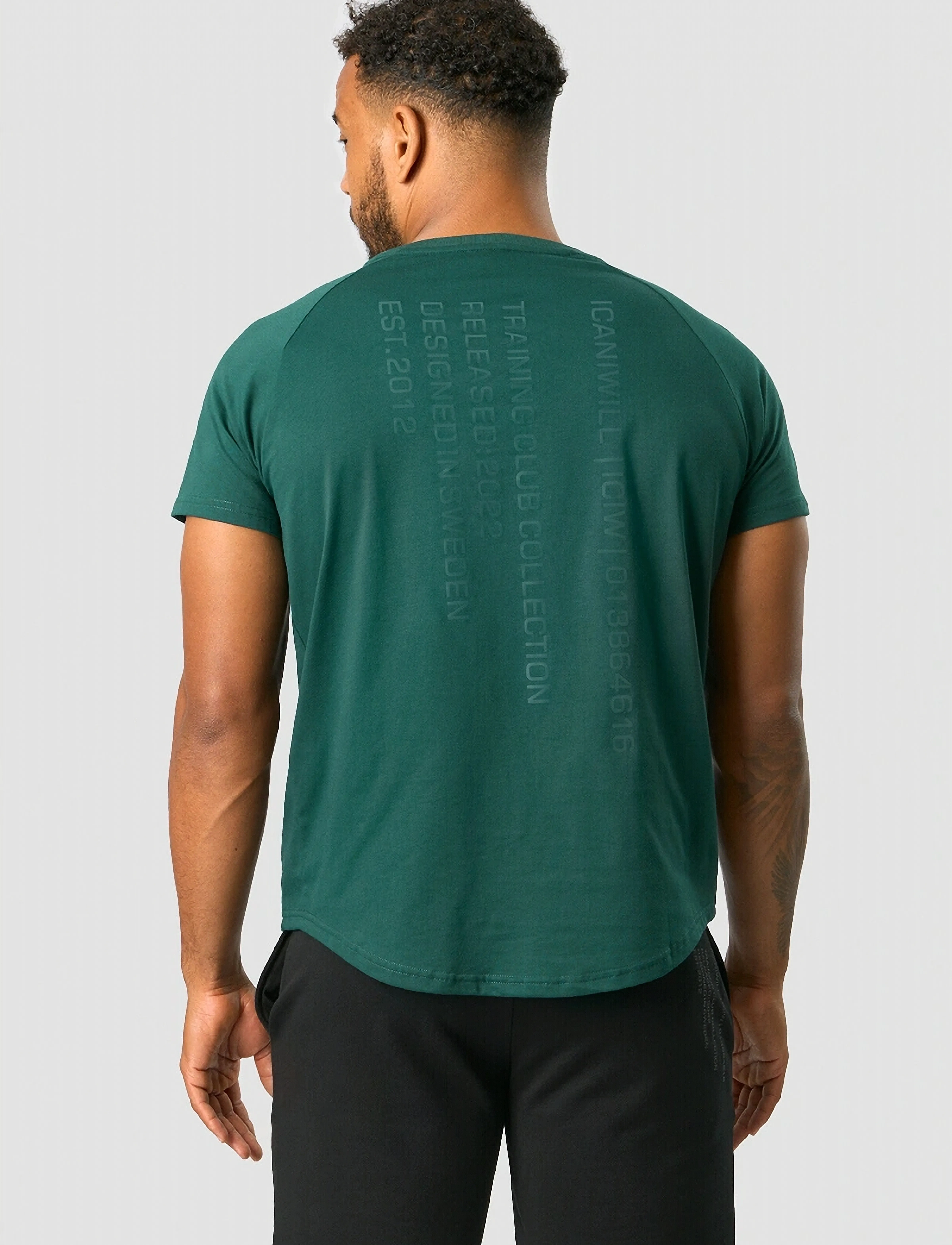 ICANIWILL - Training Club Tee Raglan - laveste priser - dk teal - 3