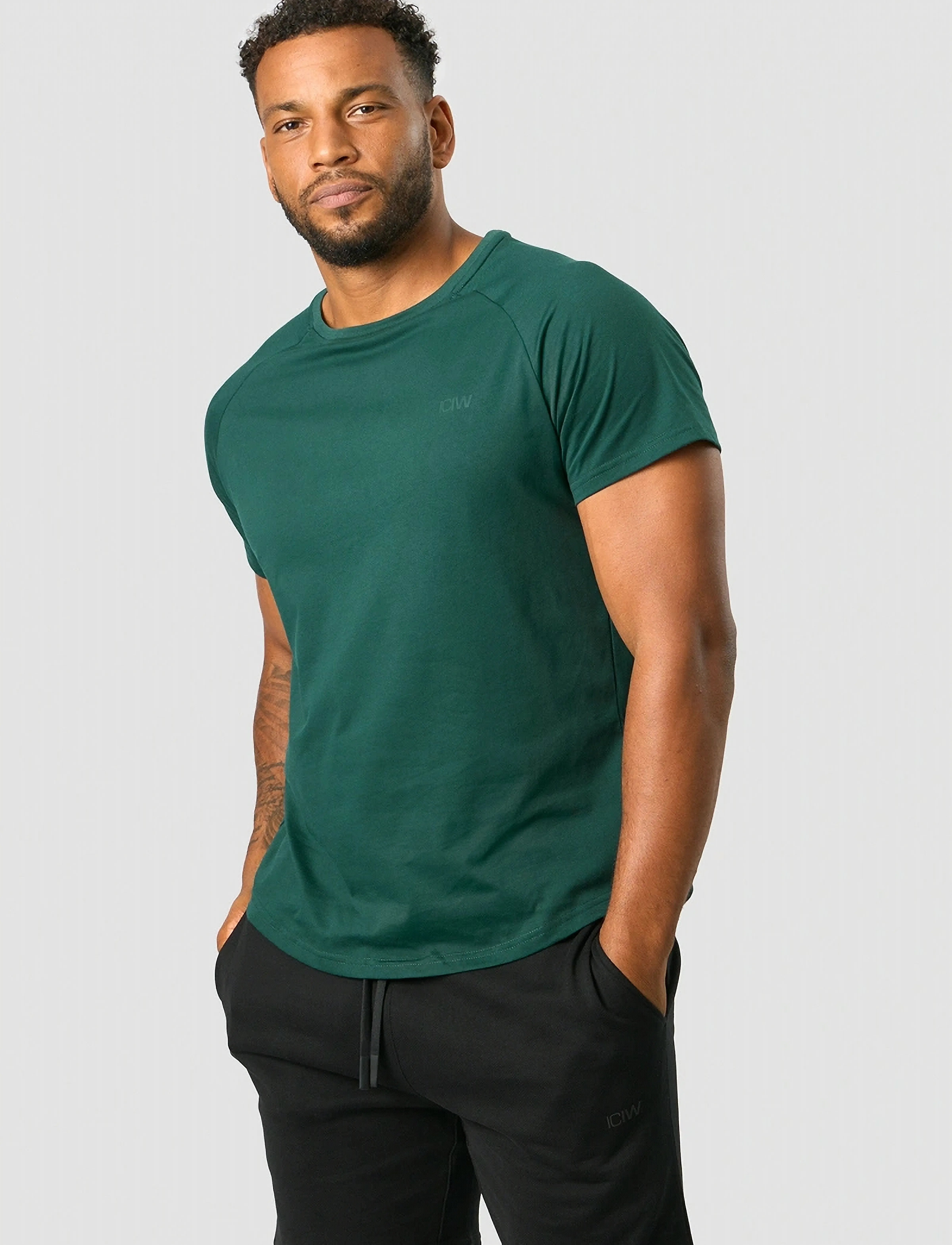 ICANIWILL - Training Club Tee Raglan - laveste priser - dk teal - 5