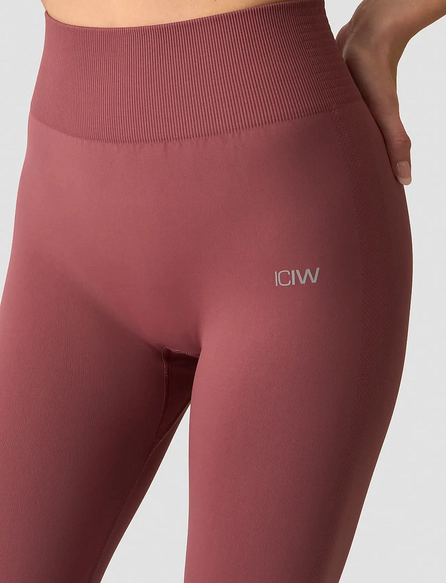 ICANIWILL - Define Seamless Tights-Dusty Green-S - seamless tights - calm red - 4
