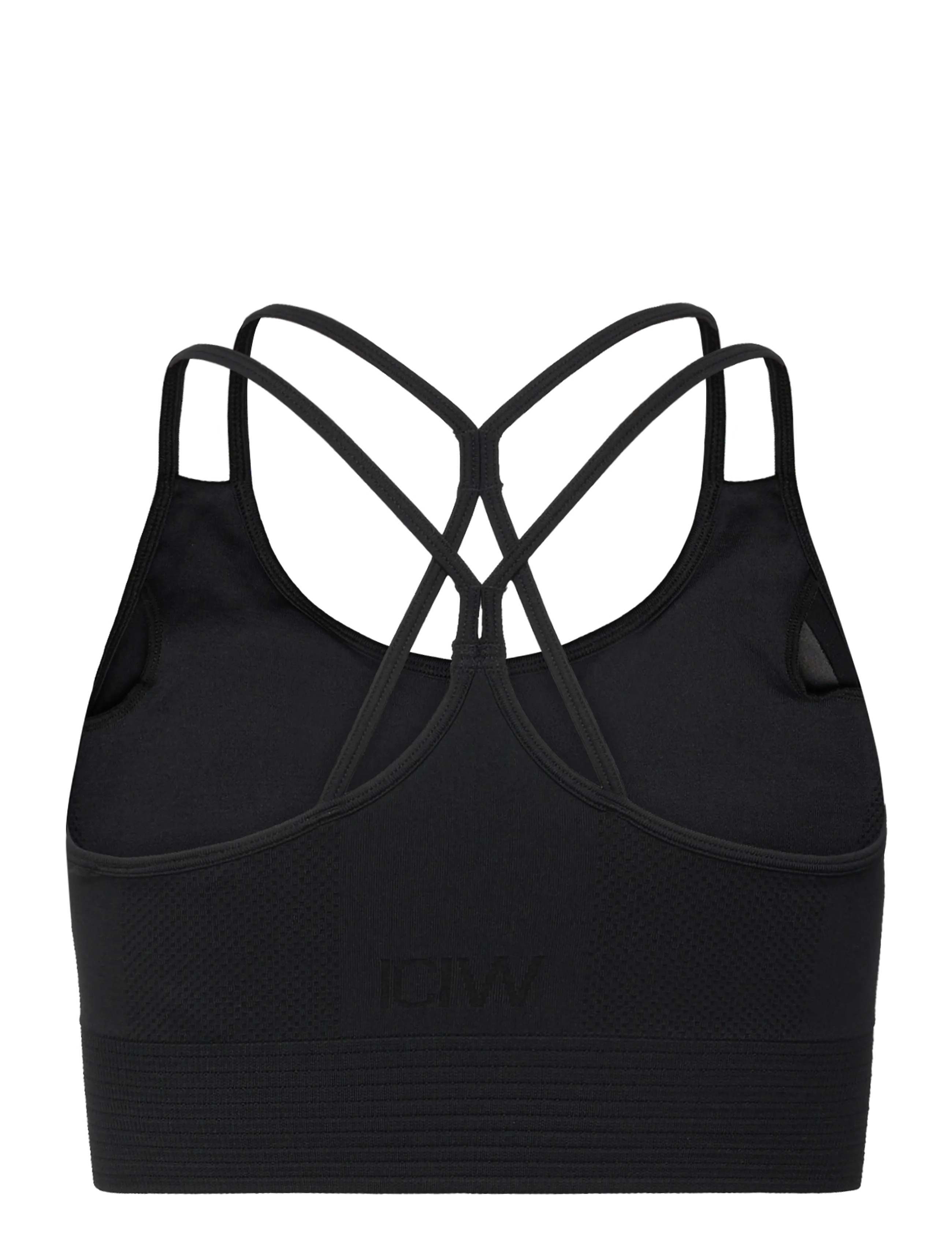 ICANIWILL - Define Seamless Sports Bra - zems atbalsts - black - 2