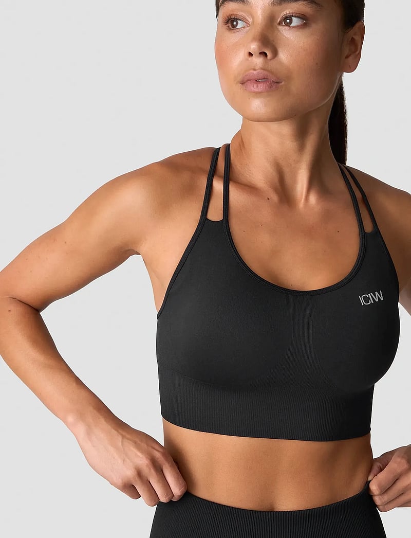 ICANIWILL - Define Seamless Sports Bra - low support - black - 3