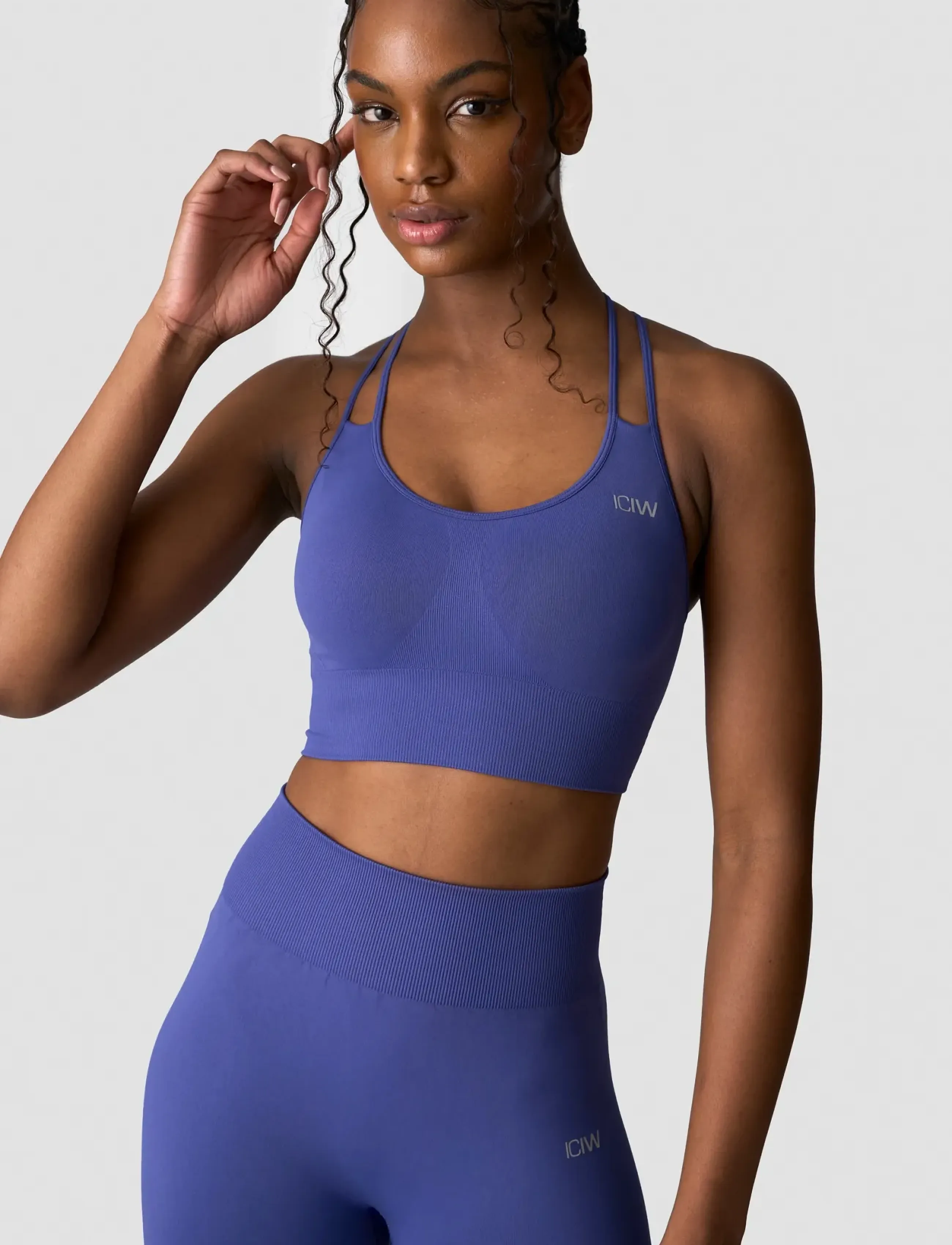 ICANIWILL - Define Seamless Sports Bra - sport bras: low - dark slate blue - 3