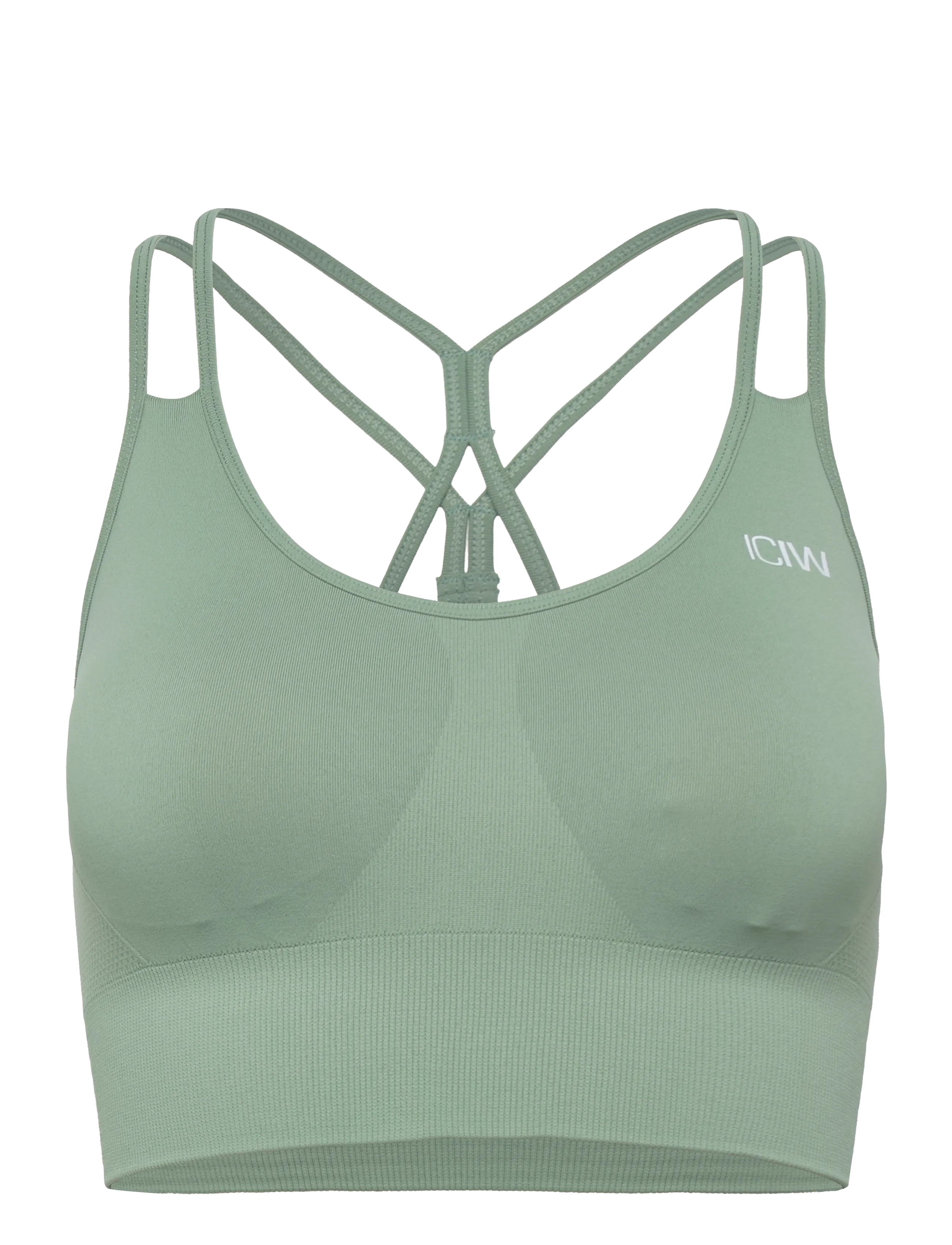 ICANIWILL Define Seamless Sports Bra -  - LIGHT MOSS / white