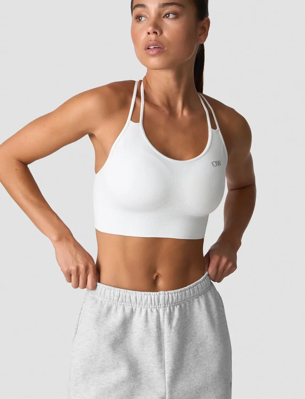 ICANIWILL - Define Seamless Sports Bra - sport-bhs - white - 0