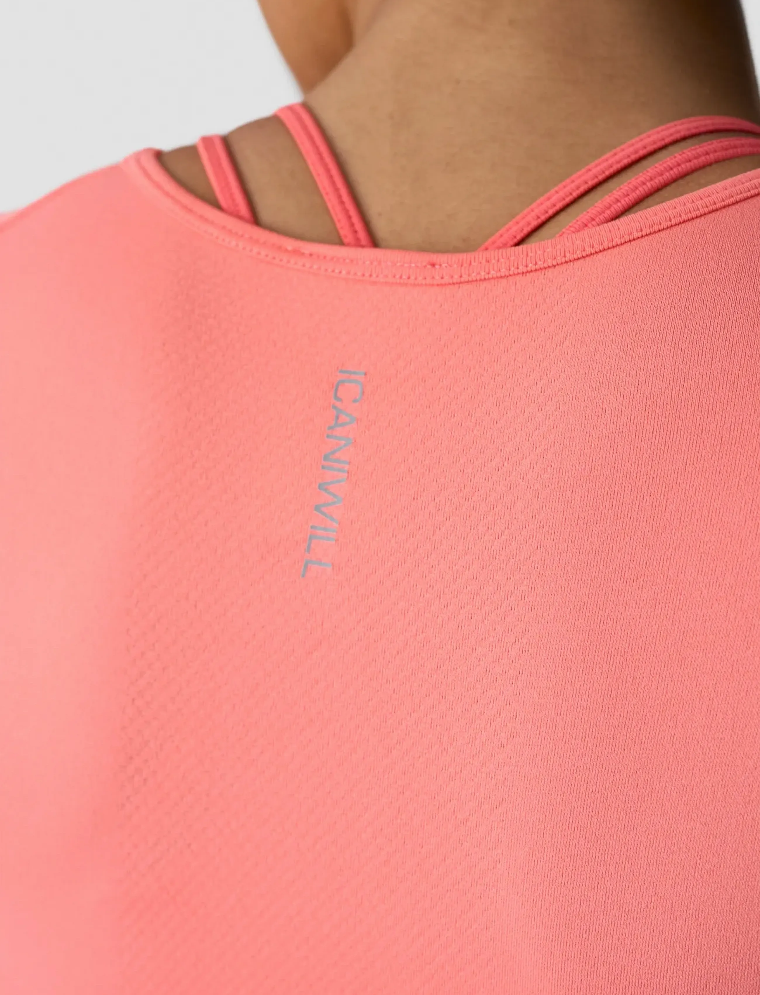 ICANIWILL - Define Seamless Cropped T-shirt W - laveste priser - light pink peach - 4