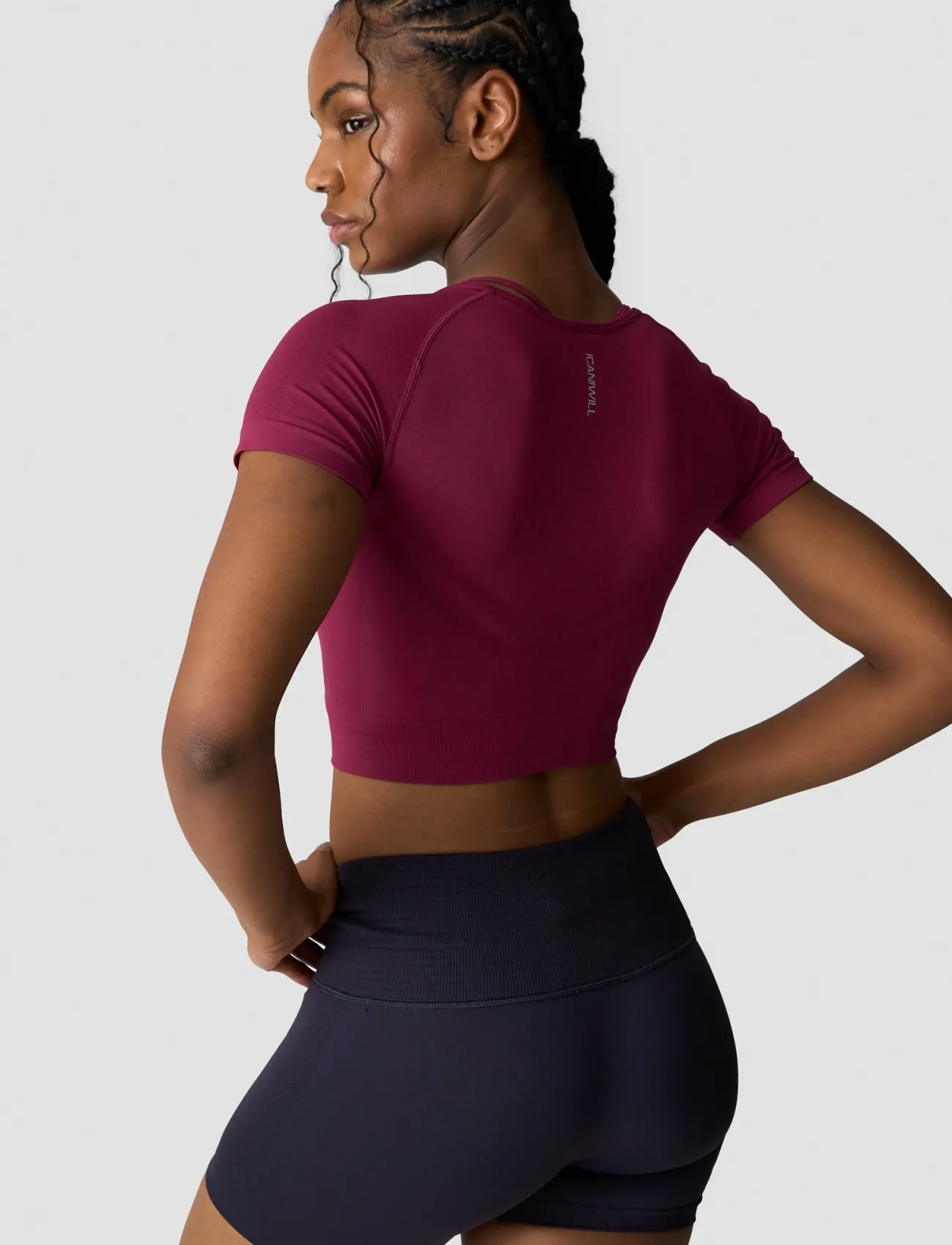 ICANIWILL - Define Seamless Cropped T-shirt W - laveste priser - magenta rose - 4