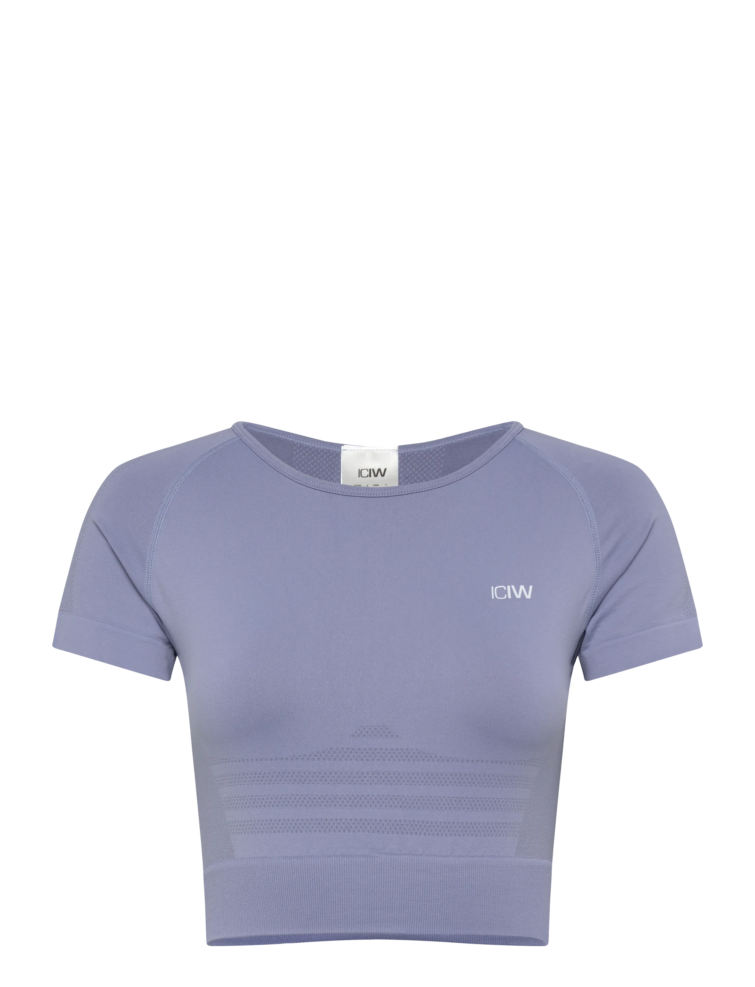 ICANIWILL Define Seamless Cropped T-shirt W -  - METAL BLUE / blue