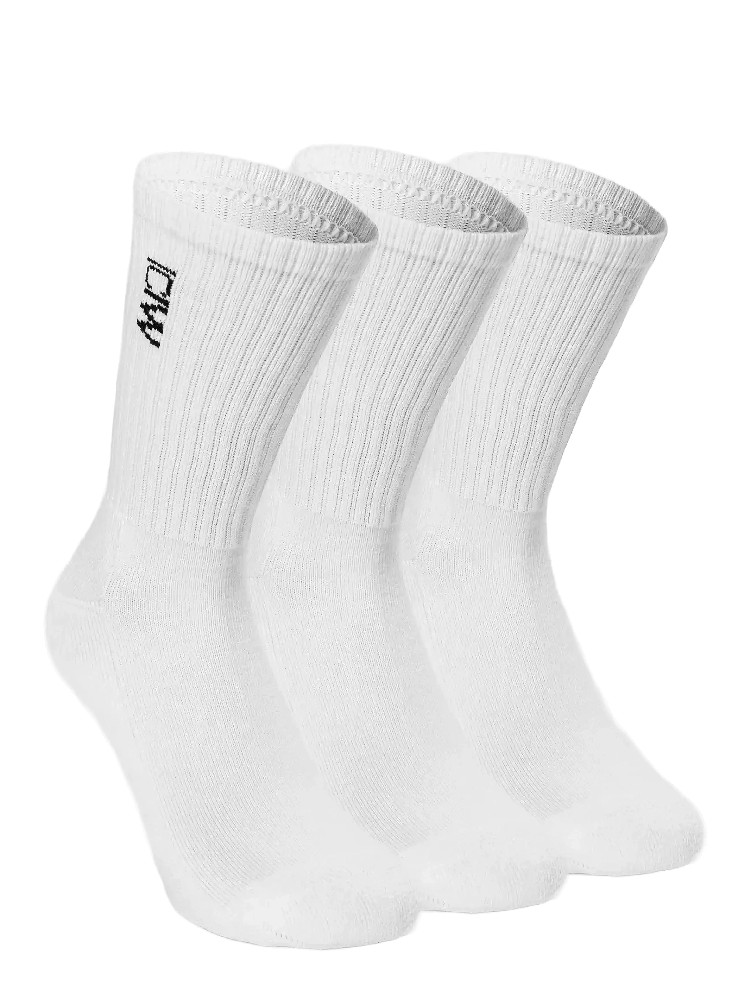 ICANIWILL Training Socks 3-Pack, Mænd, Trænings Strømper, Hvid, Str: 42-44