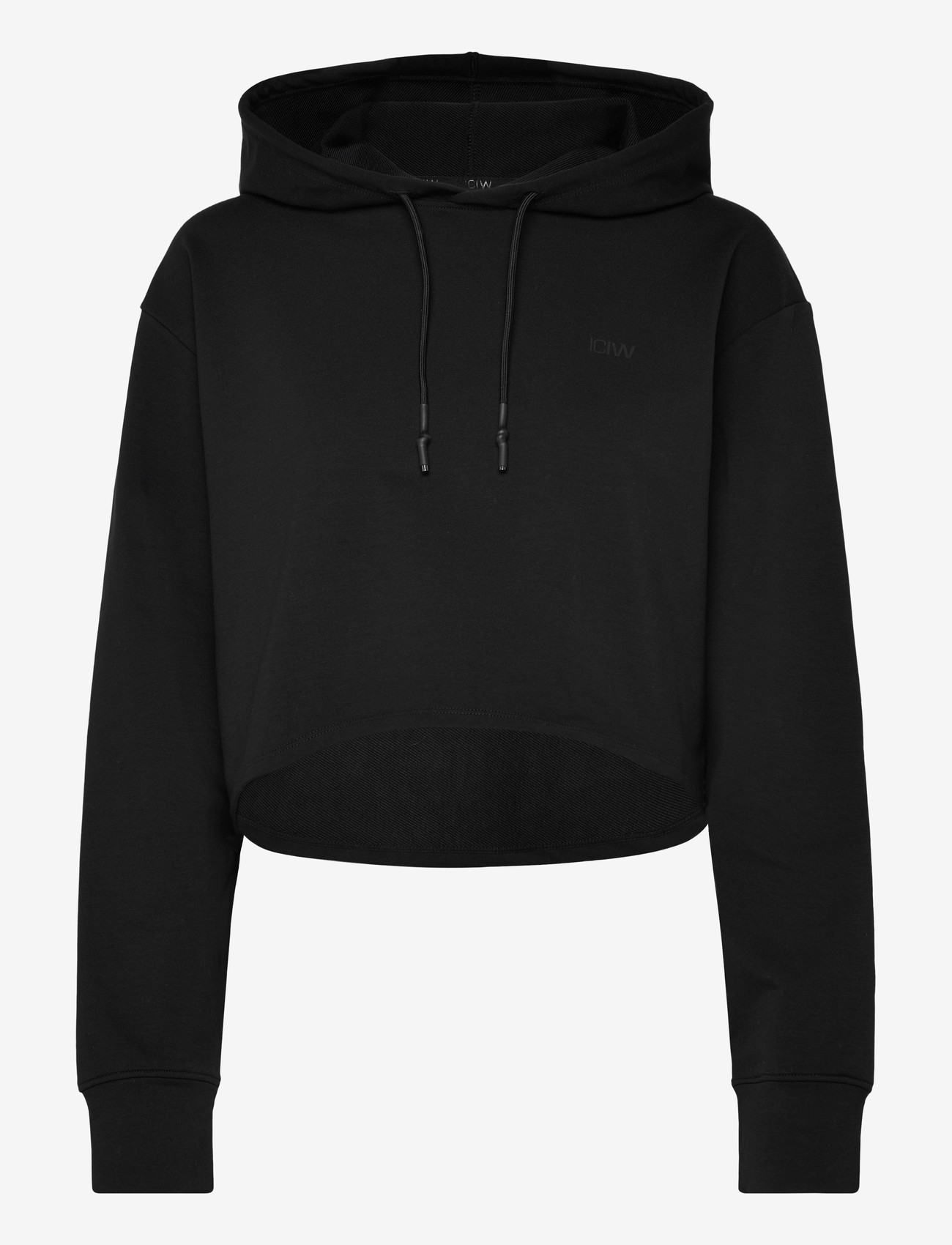 ICANIWILL - Stride Cropped Hoodie Wmn - hættetrøjer - black - 1