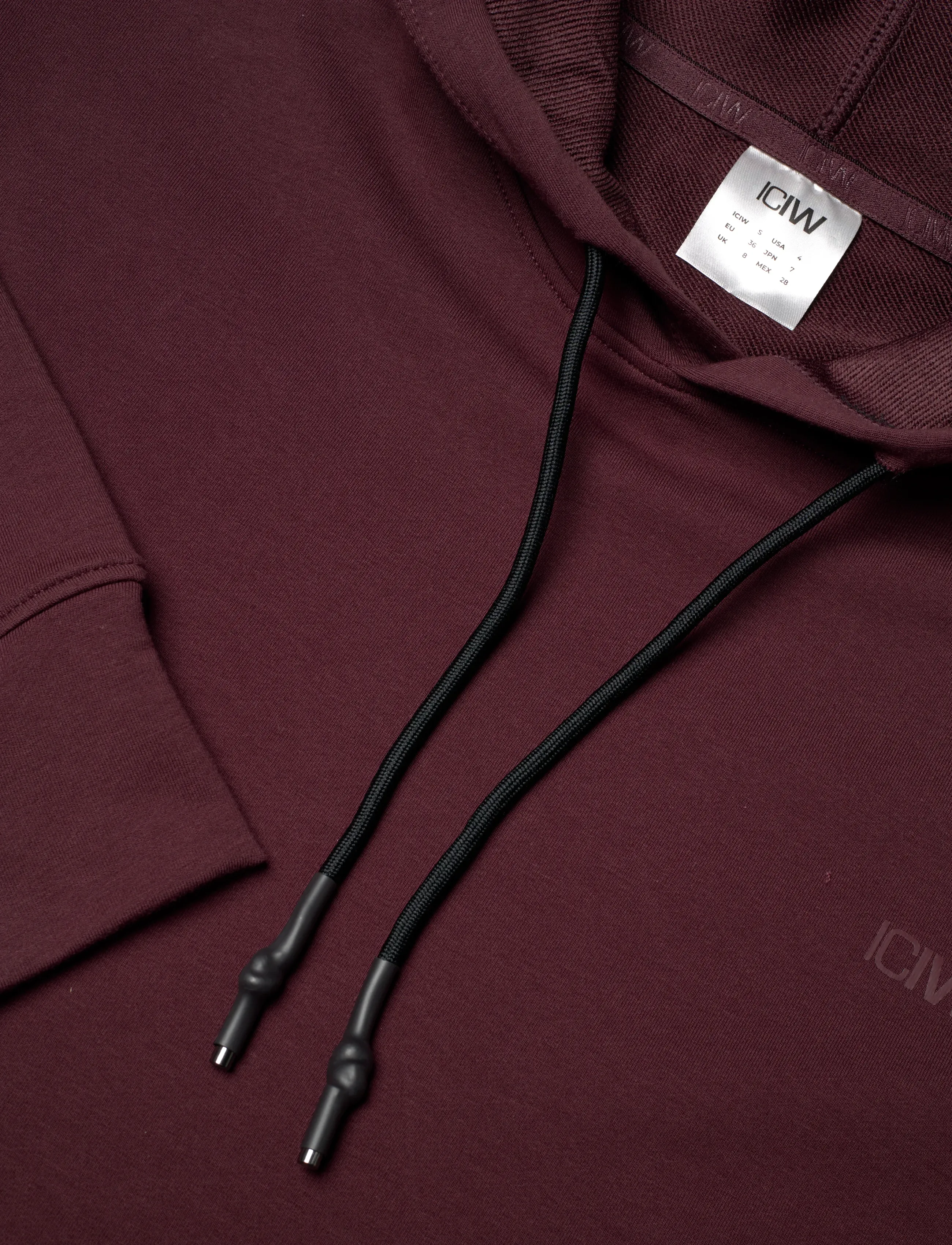 ICANIWILL - Stride Cropped Hoodie Wmn - hættetrøjer - burgundy - 5