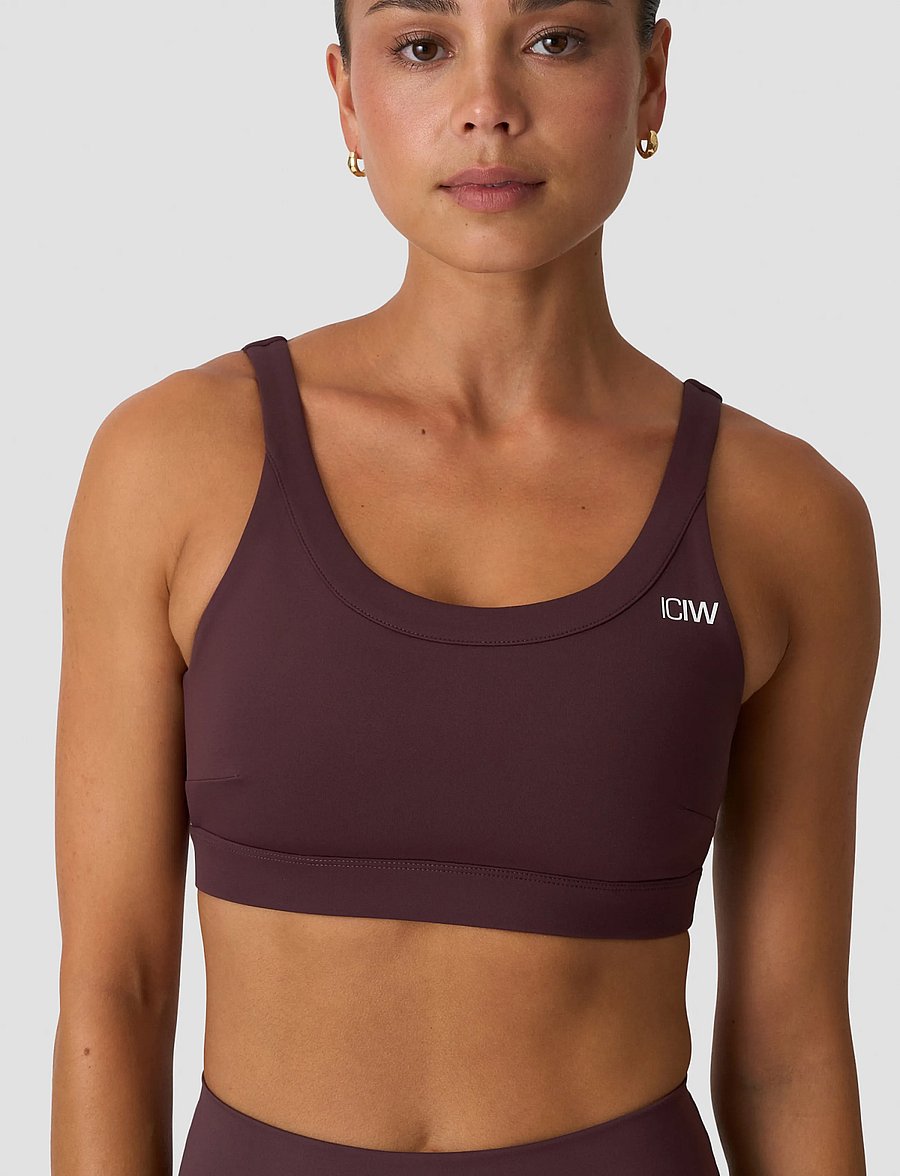 ICANIWILL - Nimble Sports Bra - spordi-rinnahoidjad - espresso - 4