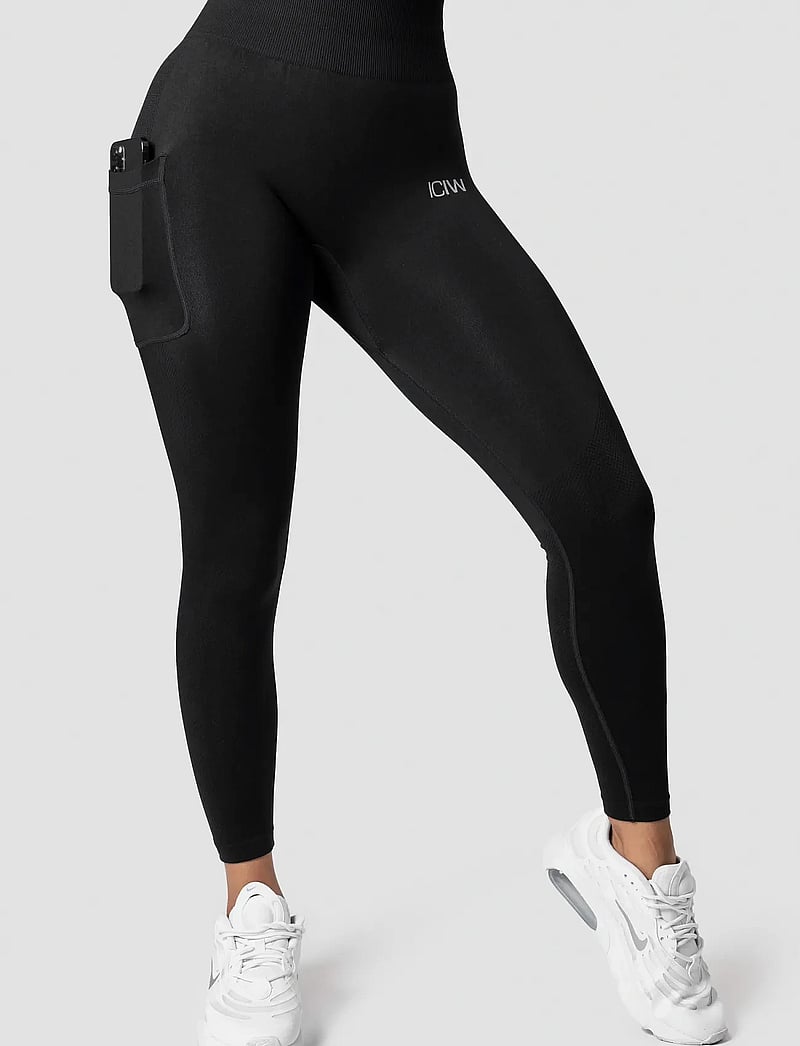 ICANIWILL - Define Seamless Pocket Tights - træningstights - black - 0