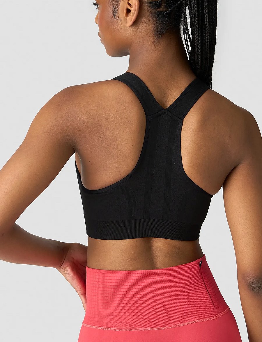 ICANIWILL - Rush Seamless Sports Bra - sporta krūšturi - black - 0