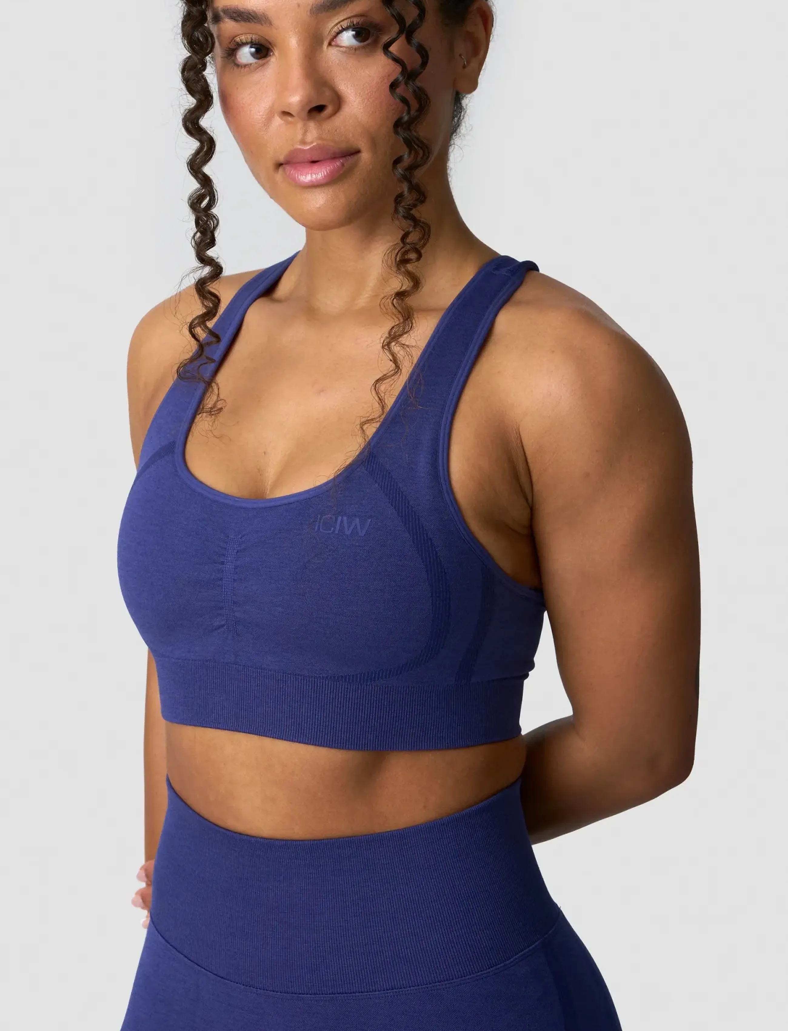 ICANIWILL - Rush Seamless Sports Bra - laveste priser - dark slate blue melange - 3