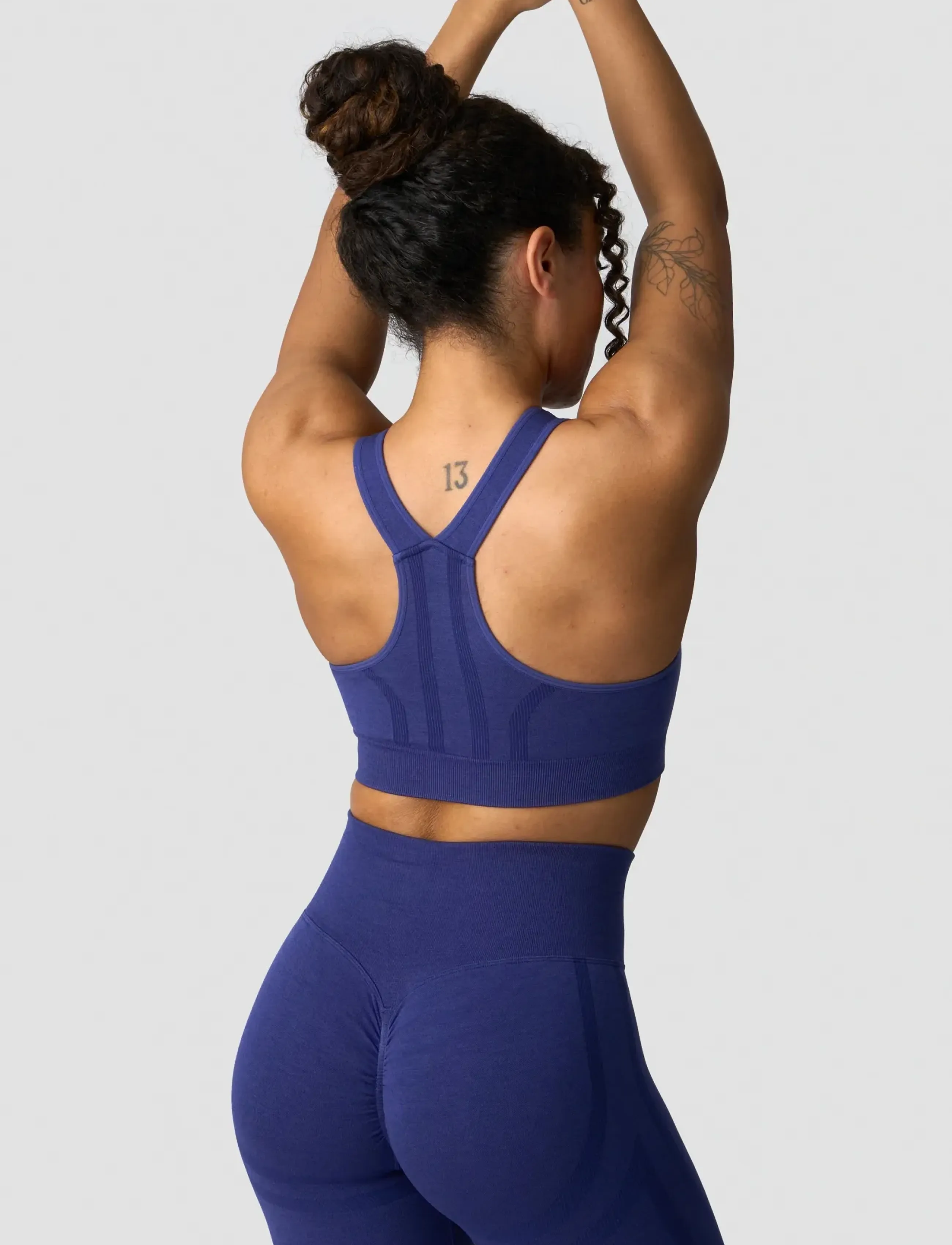 ICANIWILL - Rush Seamless Sports Bra - laveste priser - dark slate blue melange - 4