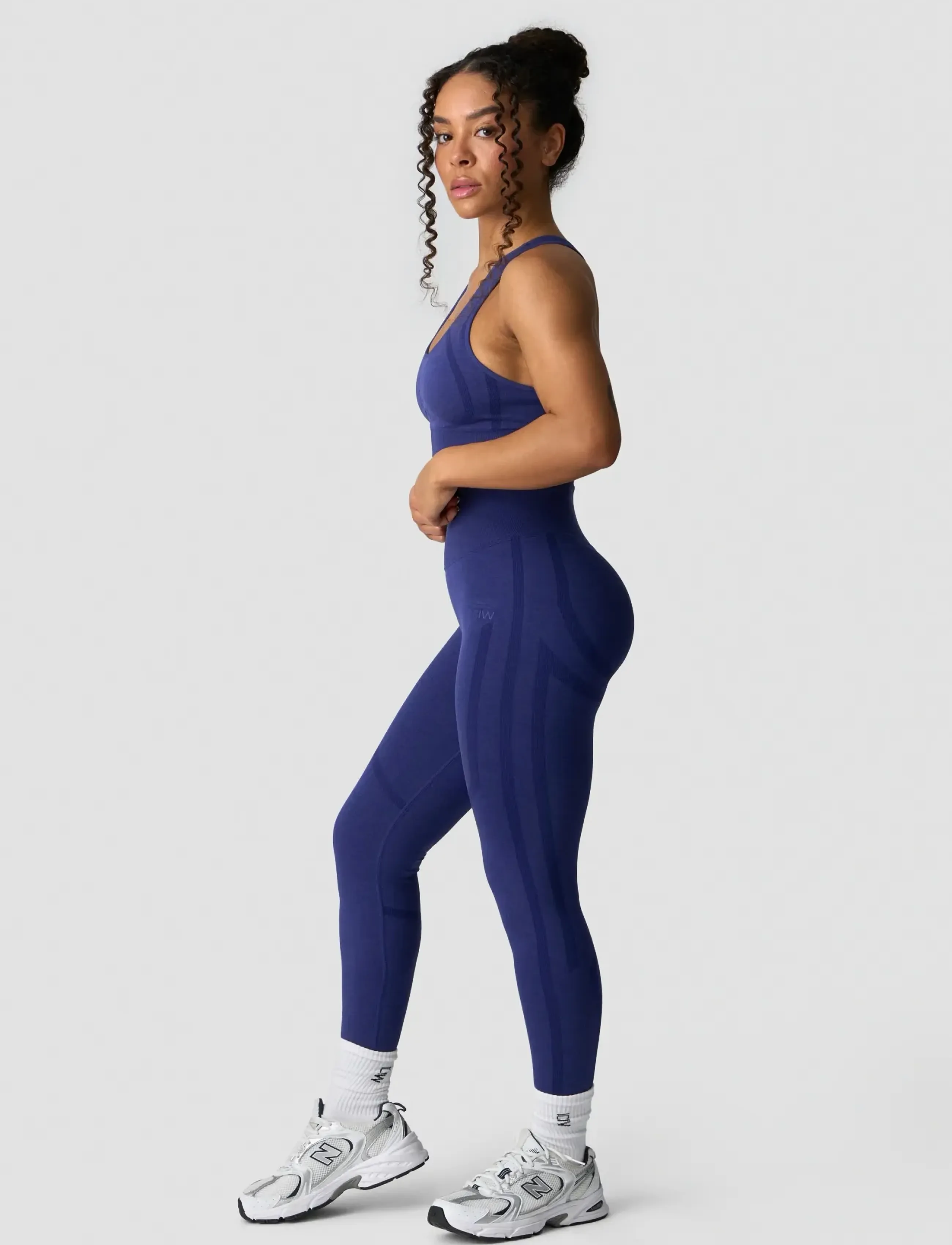ICANIWILL - Rush Seamless Sports Bra - laveste priser - dark slate blue melange - 5