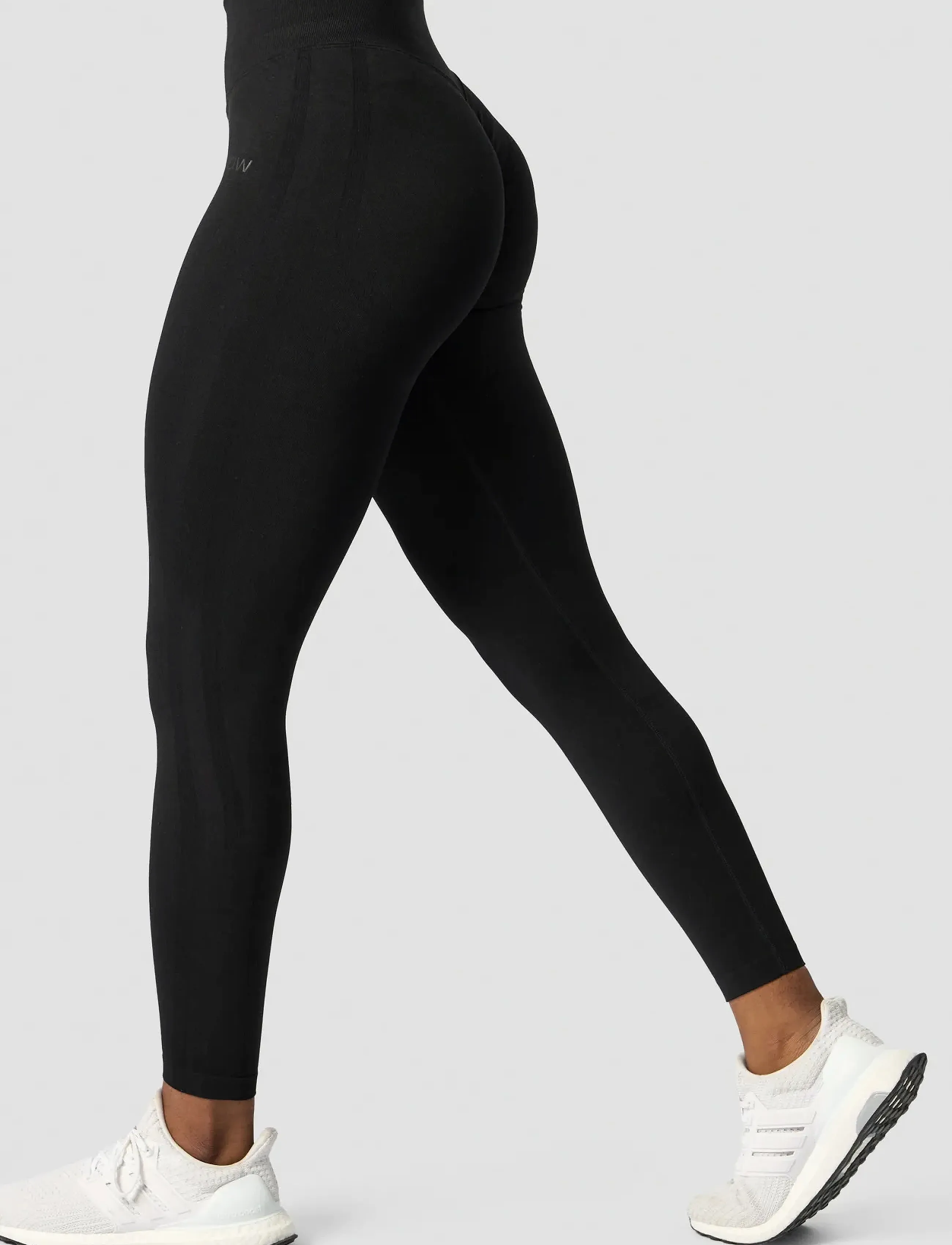 ICANIWILL Rush Seamless Tights, Kvinder, Højtaljede Sømløse Tights, Sort, Str: S