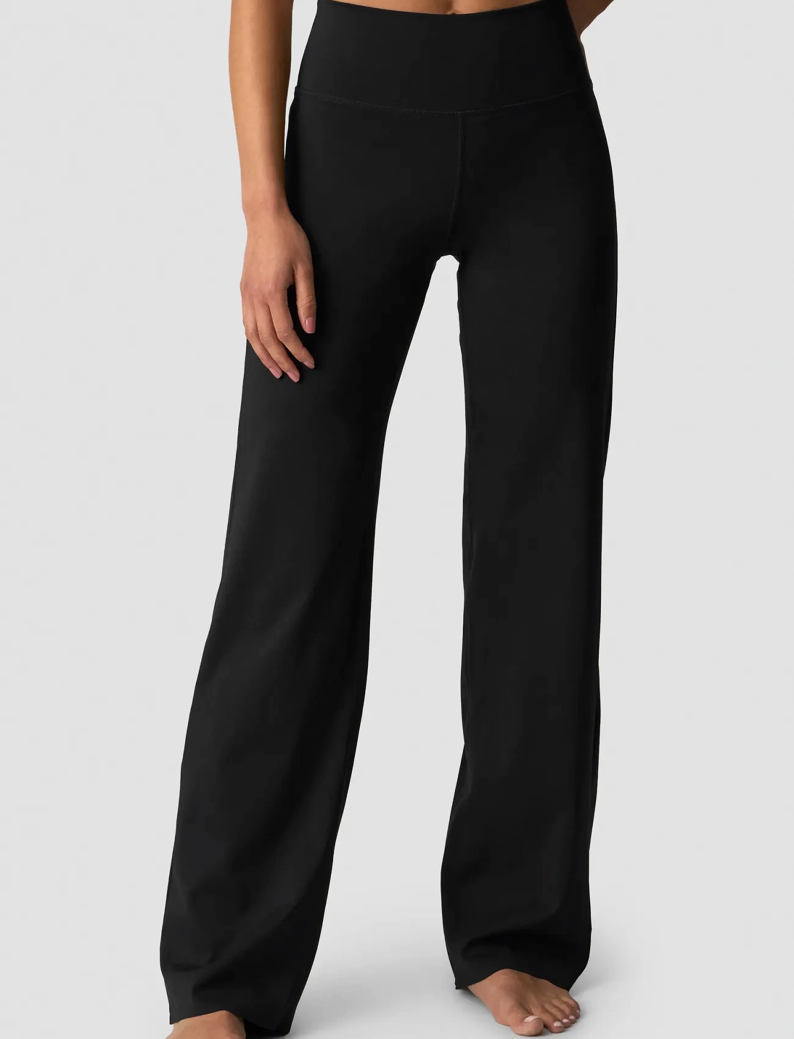 ICANIWILL Nimble Straight Leg Pants - Hosen - BLACK / black