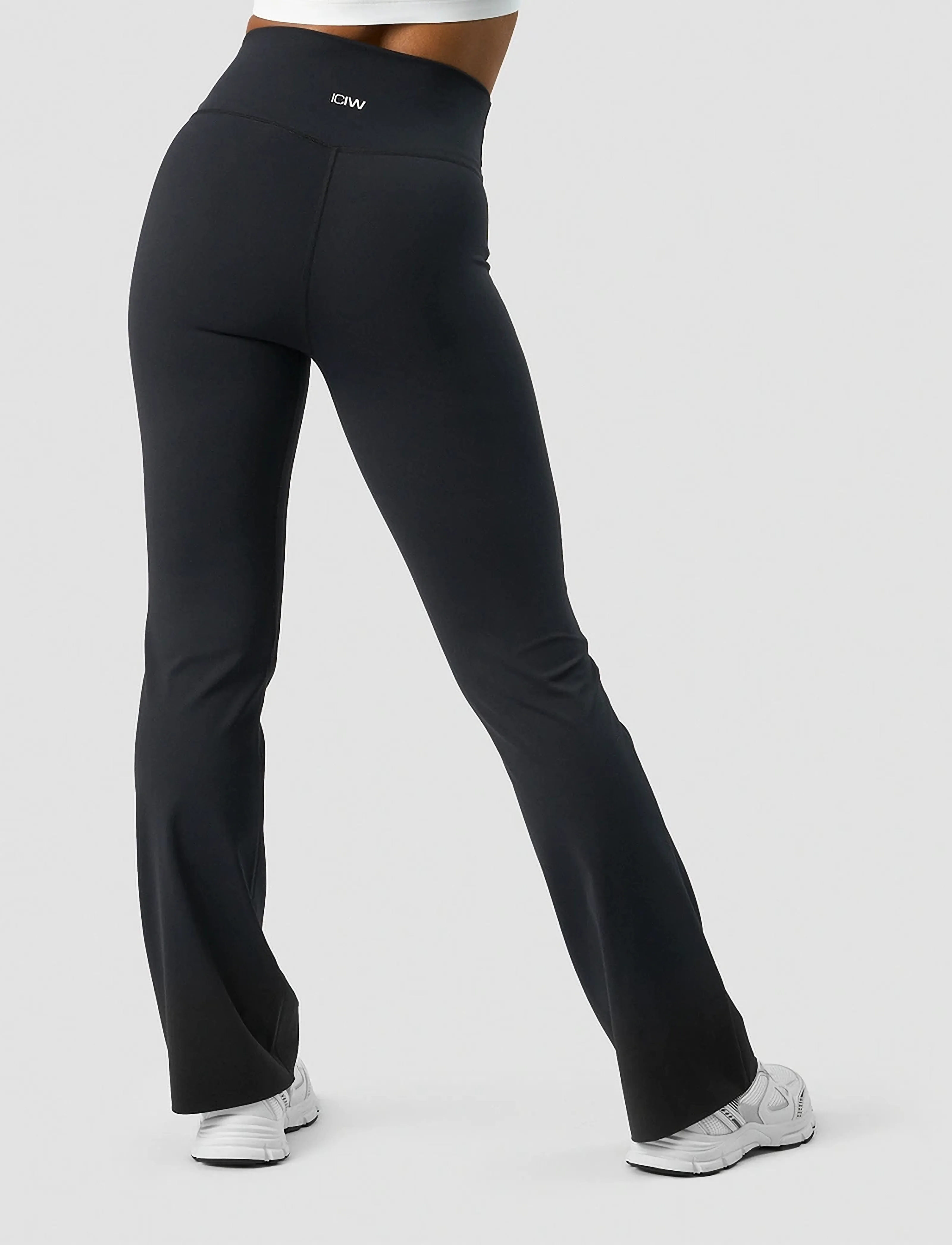 ICANIWILL Nimble Flared Tights, Kvinder, Højtaljede Flared Tights, Sort, Str: XL
