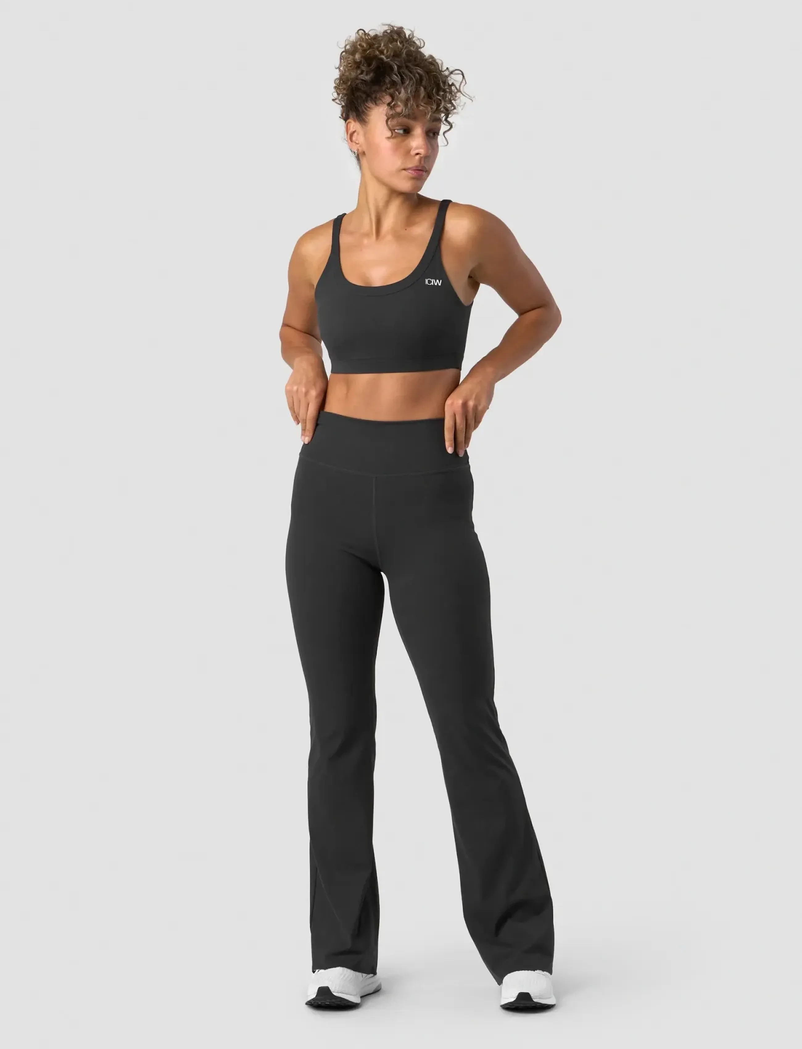 ICANIWILL - Nimble Flared Tights - full längd - dark grey - 5