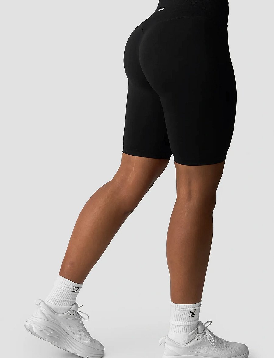 ICANIWILL - Define Seamless V-shape Biker Shorts W - black - 3