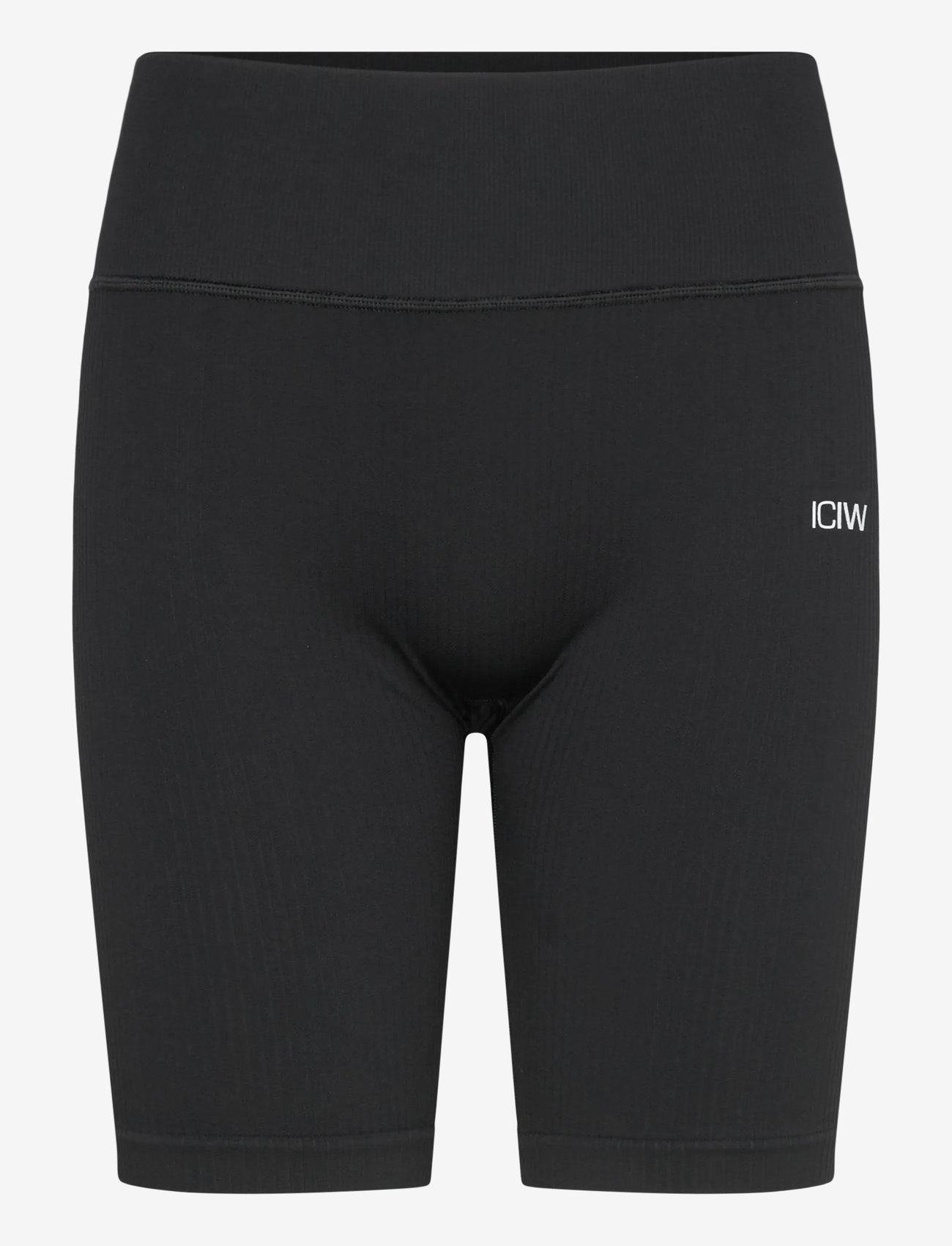 ICANIWILL - Ribbed Define Seamless Biker Shorts - træningsshorts - black - 0