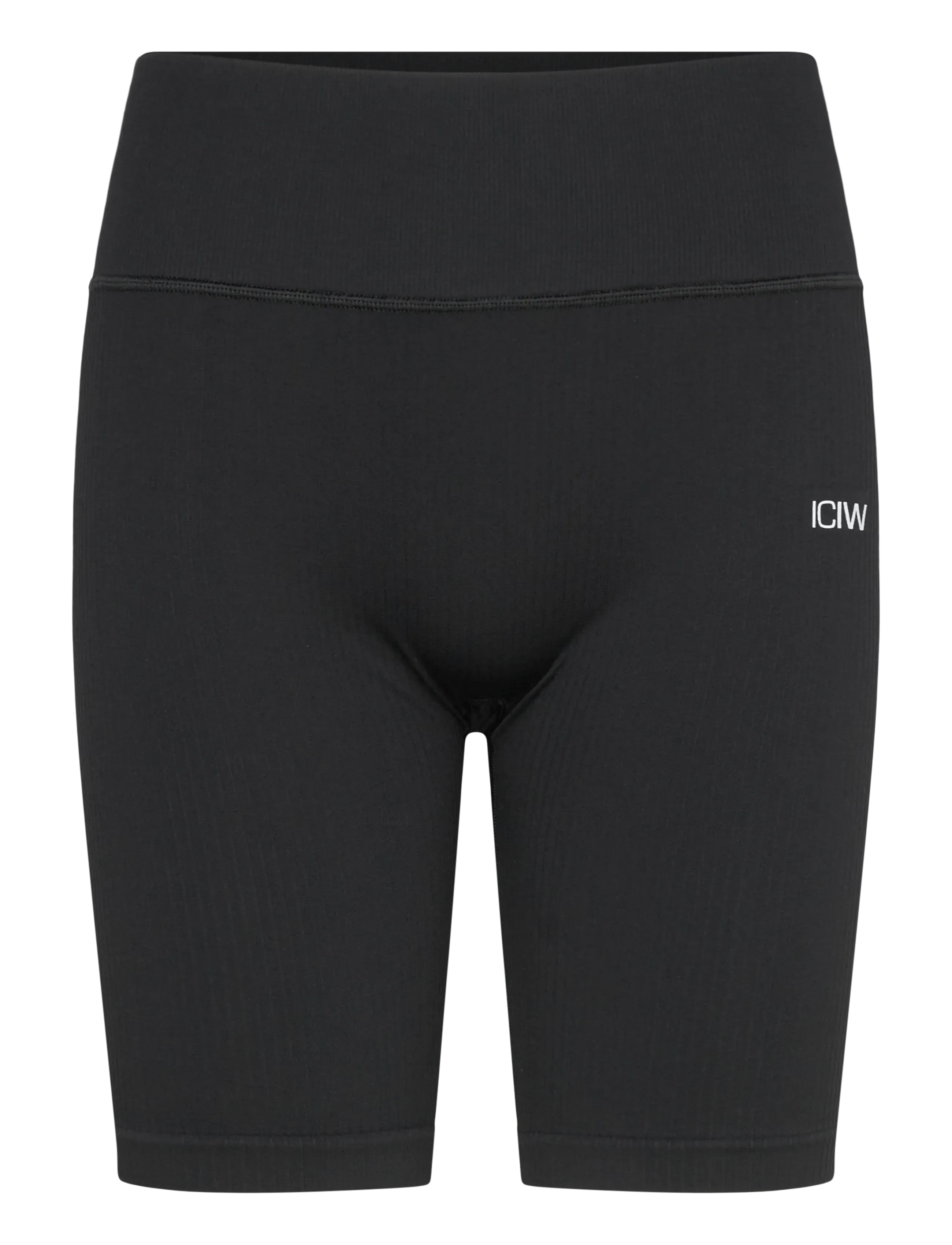 Ribbed Define Seamless Biker Shorts - BLACK