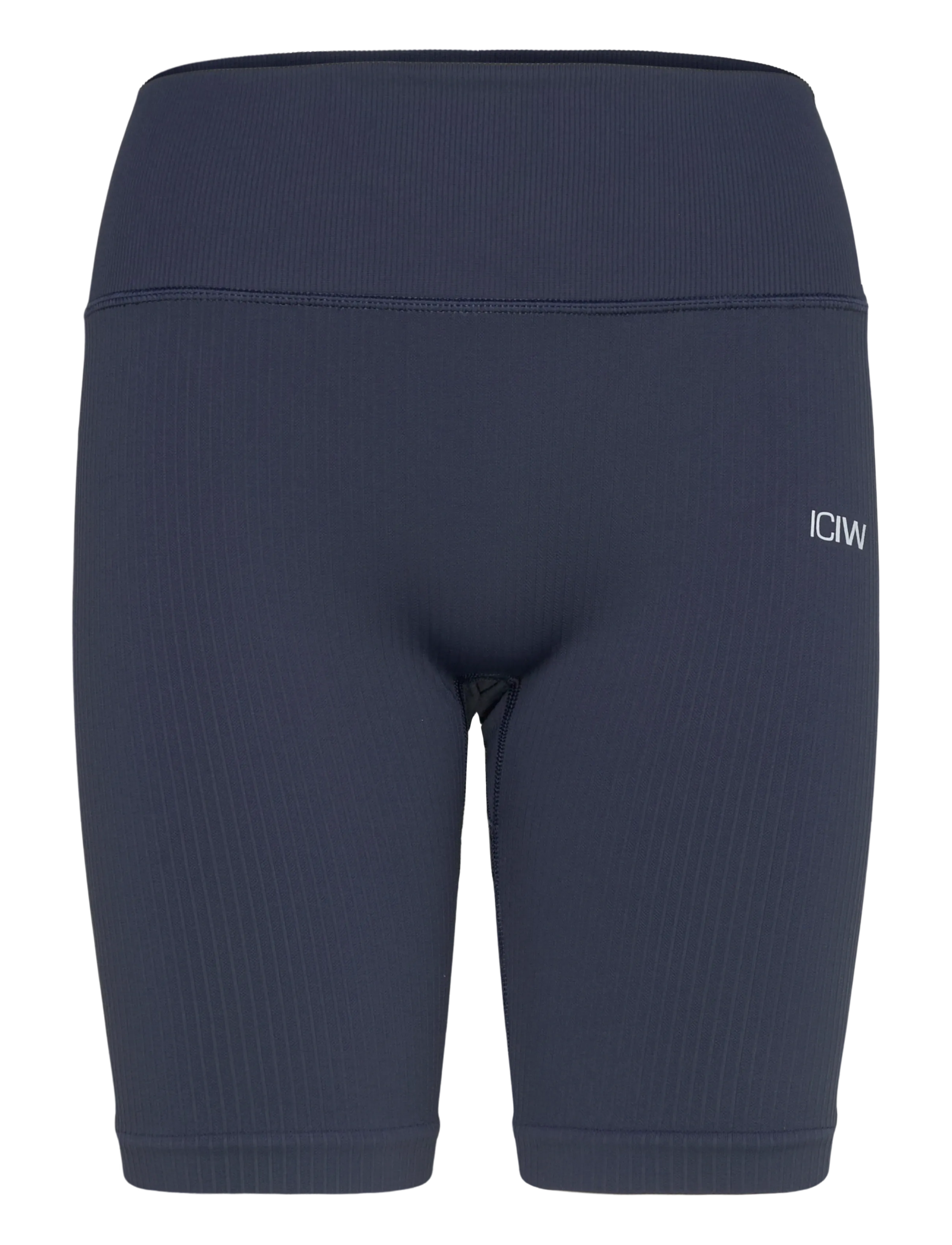 ICANIWILL Ribbed Define Seamless Biker Shorts - Jalgrattasõit - DK TEAL / white