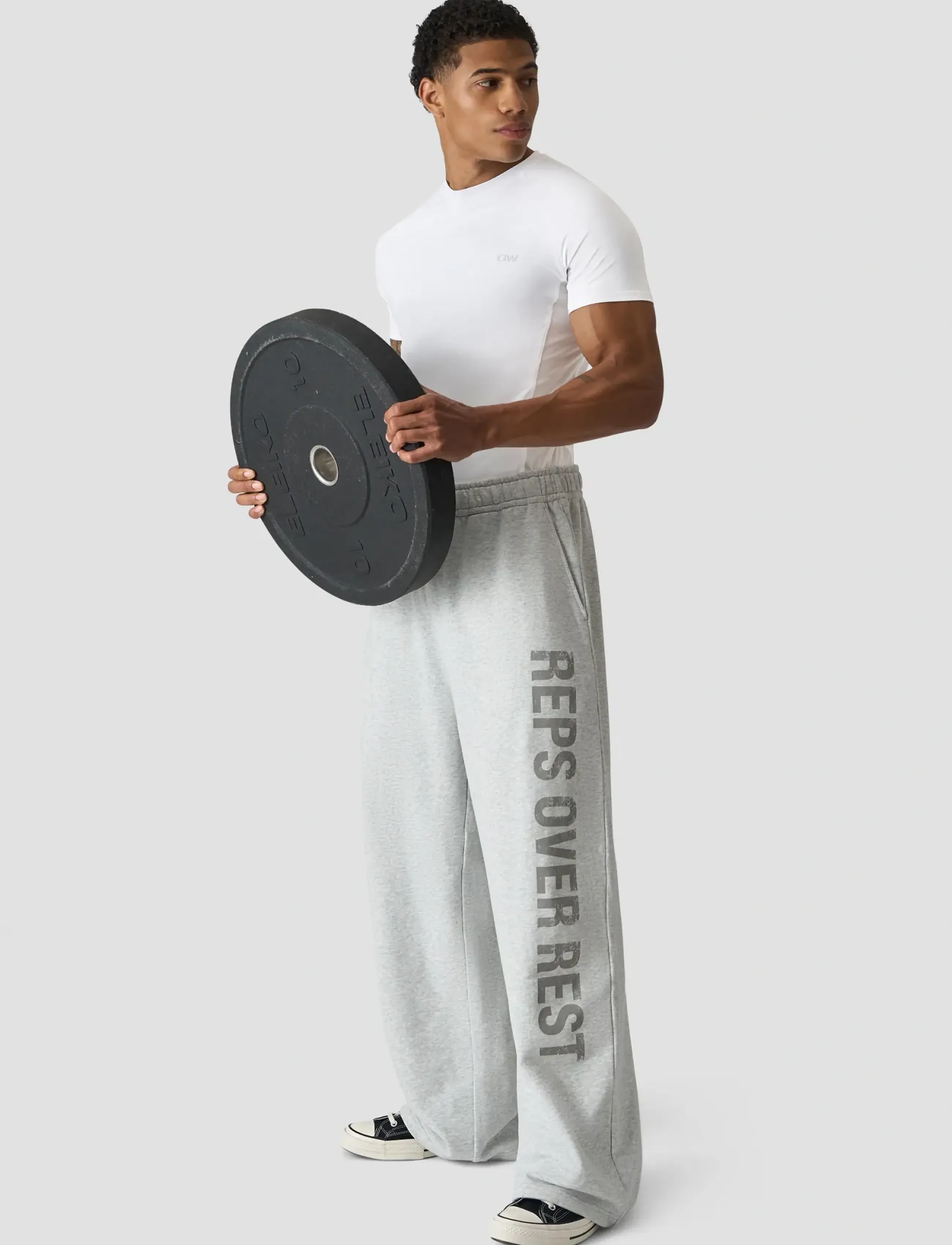 ICANIWILL - Stride Muscle Fit T-shirt Men - t-shirts - white snow - 5