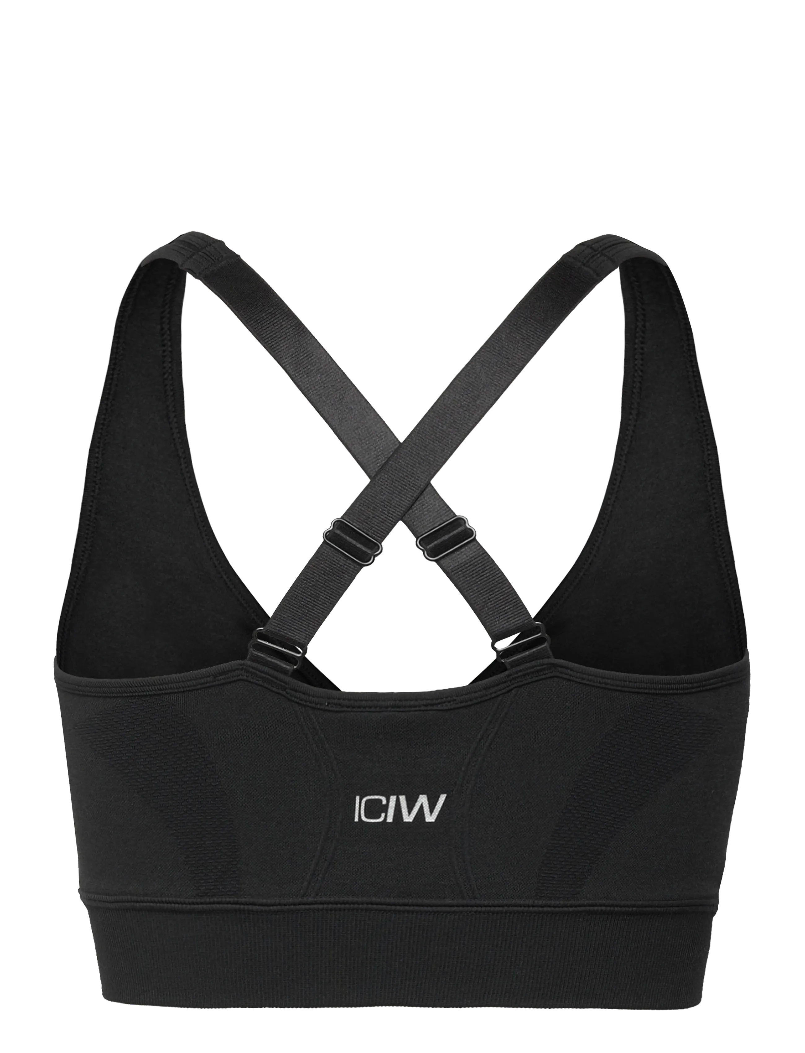 ICANIWILL - Soft Seamless Adjustable Sports Bra - sports bh'er: lav støtte - black - 2