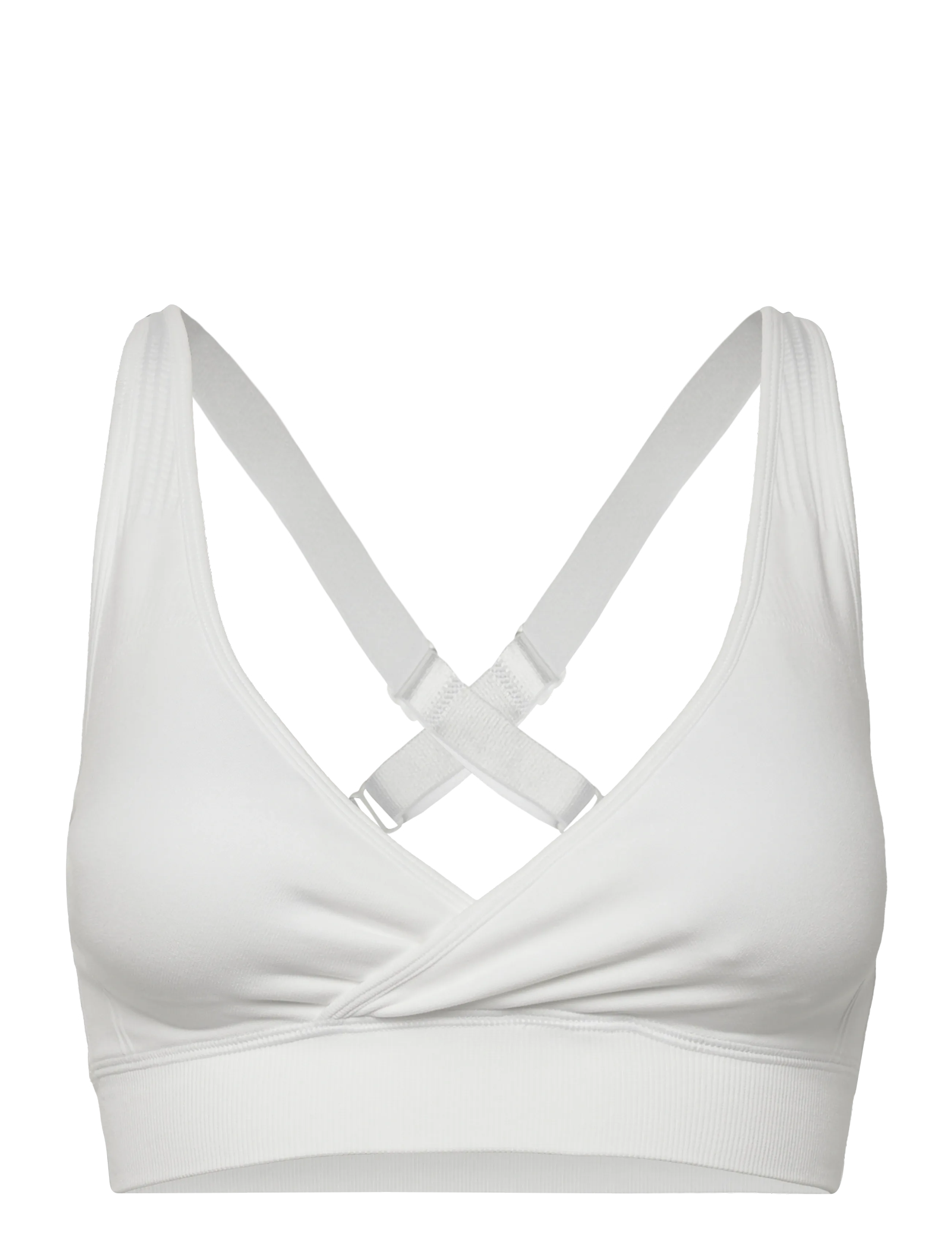 ICANIWILL Soft Seamless Adjustable Sports Bra -  - WHITE / white