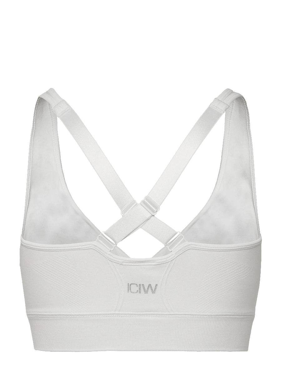 ICANIWILL - Soft Seamless Adjustable Sports Bra - sportinės liemenėlės: lengvai prilaikančios - white - 2
