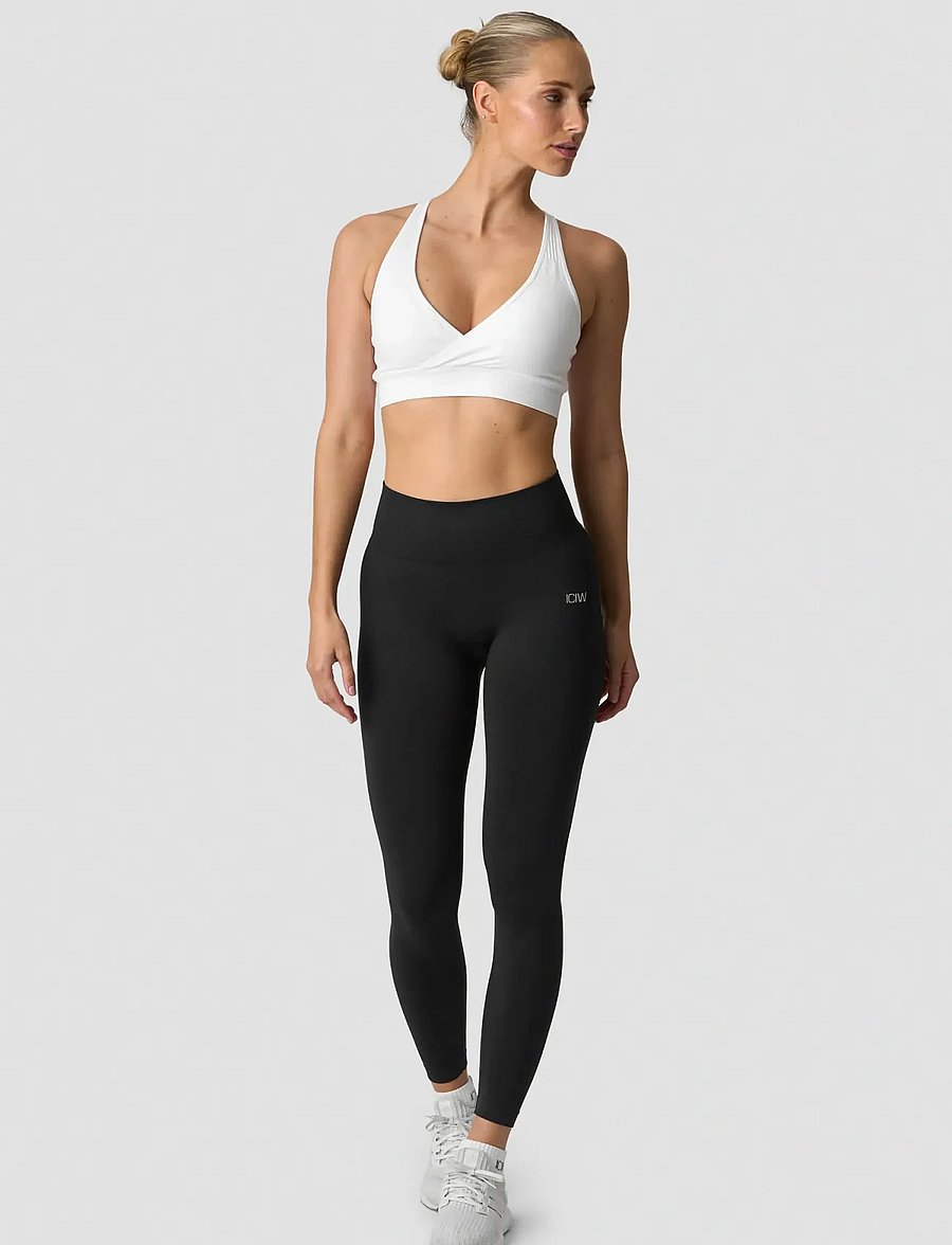 ICANIWILL - Soft Seamless Adjustable Sports Bra - sportinės liemenėlės: lengvai prilaikančios - white - 5