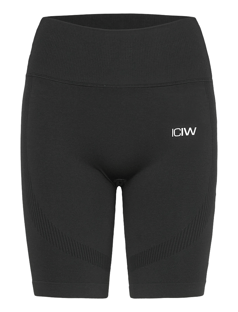 ICANIWILL - Soft Seamless Biker Shorts W - rattapüksid - black - 1