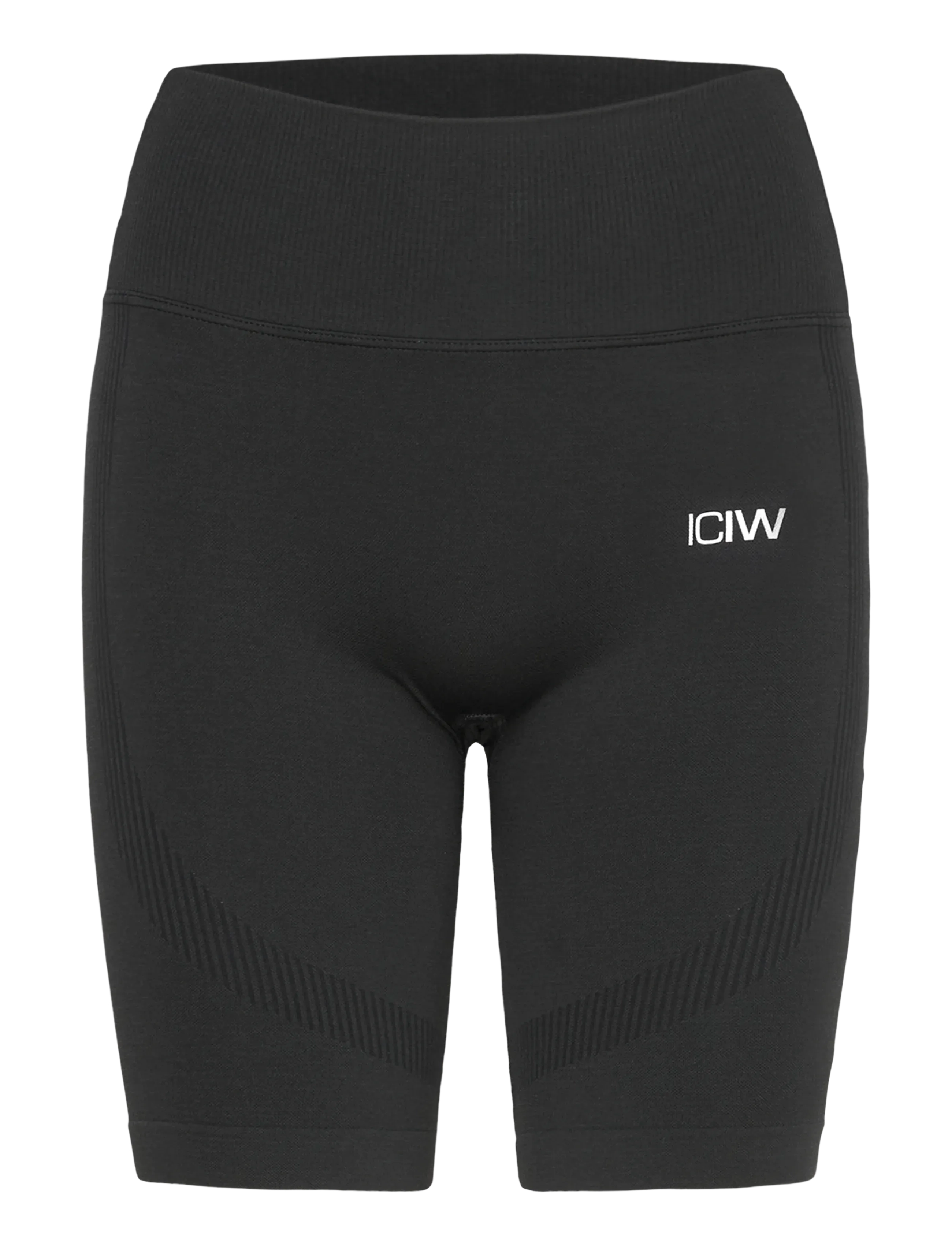 ICANIWILL Soft Seamless Biker Shorts W - Løpe- og treningstights - BLACK / black