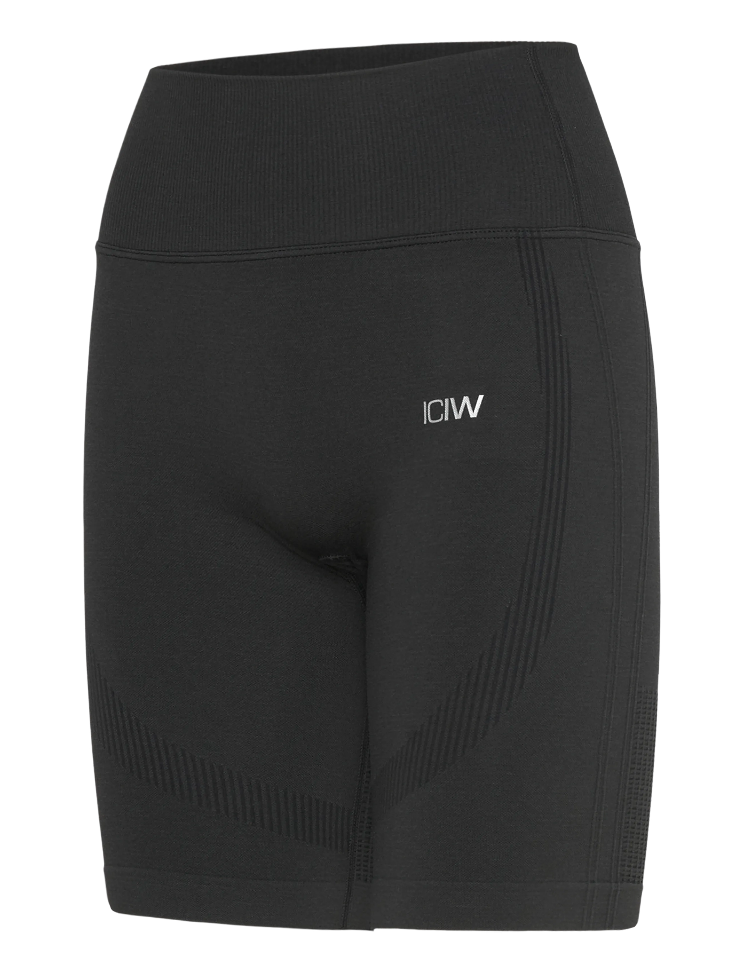 ICANIWILL - Soft Seamless Biker Shorts W - treenitrikoot - black - 2