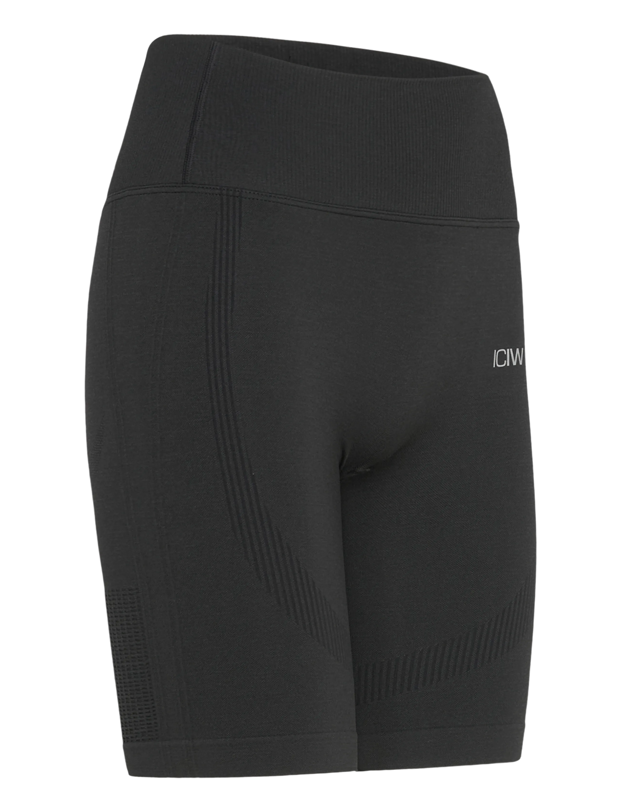 ICANIWILL - Soft Seamless Biker Shorts W - treenitrikoot - black - 3