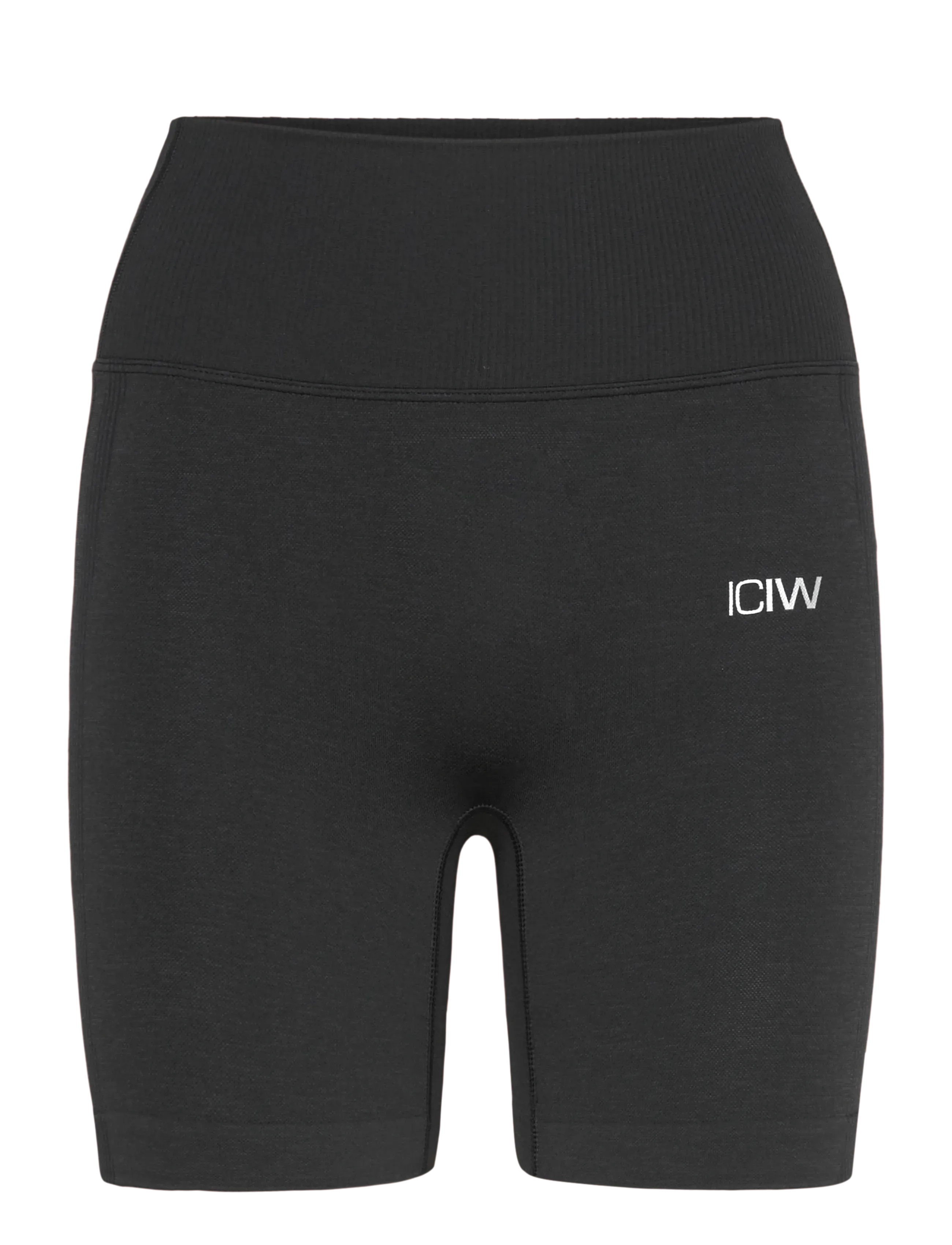 ICANIWILL Soft Seamless Shorts W - Løpe- og treningstights - BLACK / black
