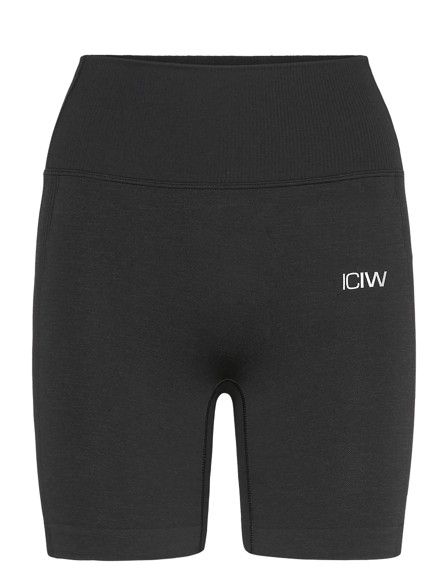 ICANIWILL - Soft Seamless Shorts W - 1/2 länge - black - 1
