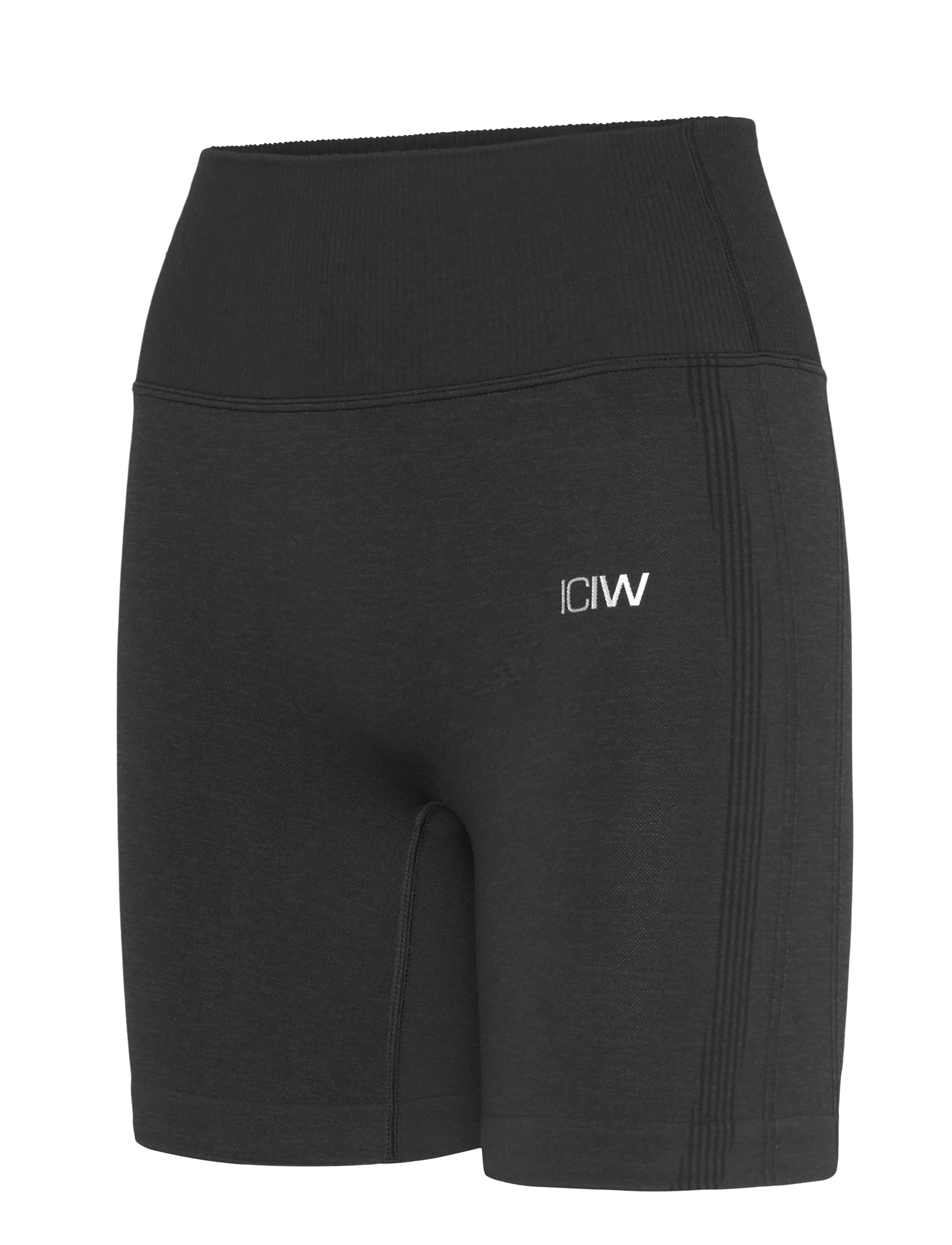 ICANIWILL - Soft Seamless Shorts W - 1/2 length - black - 2