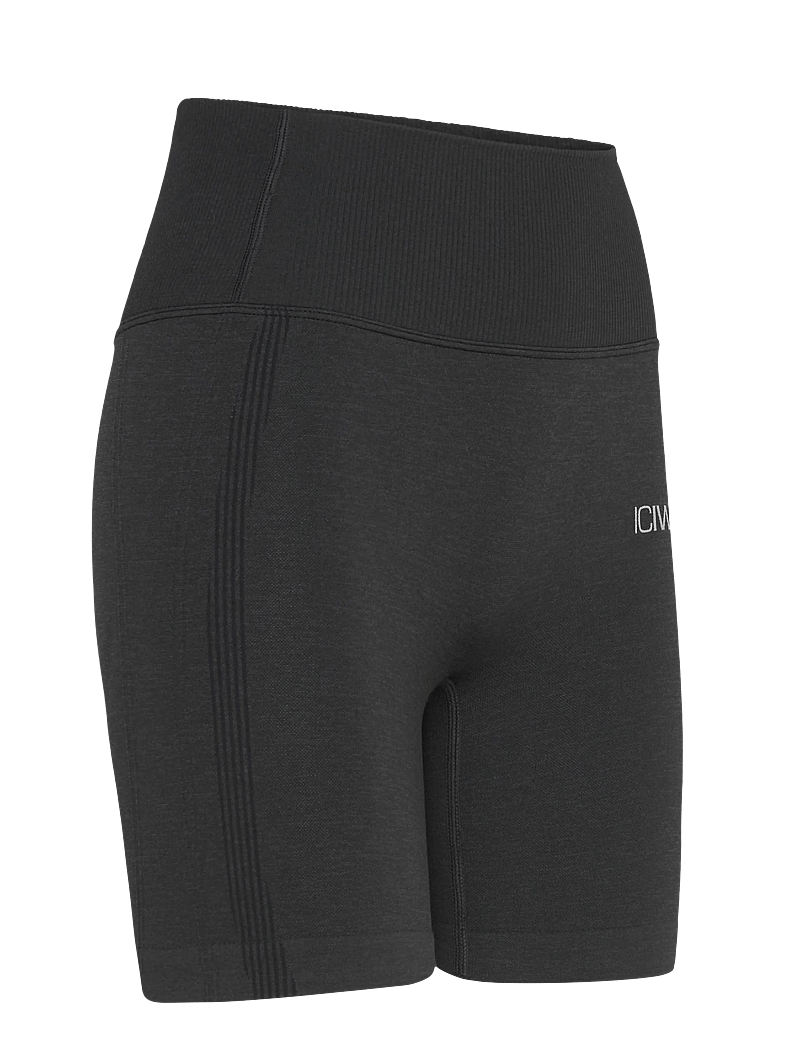 ICANIWILL - Soft Seamless Shorts W - rattapüksid - black - 3