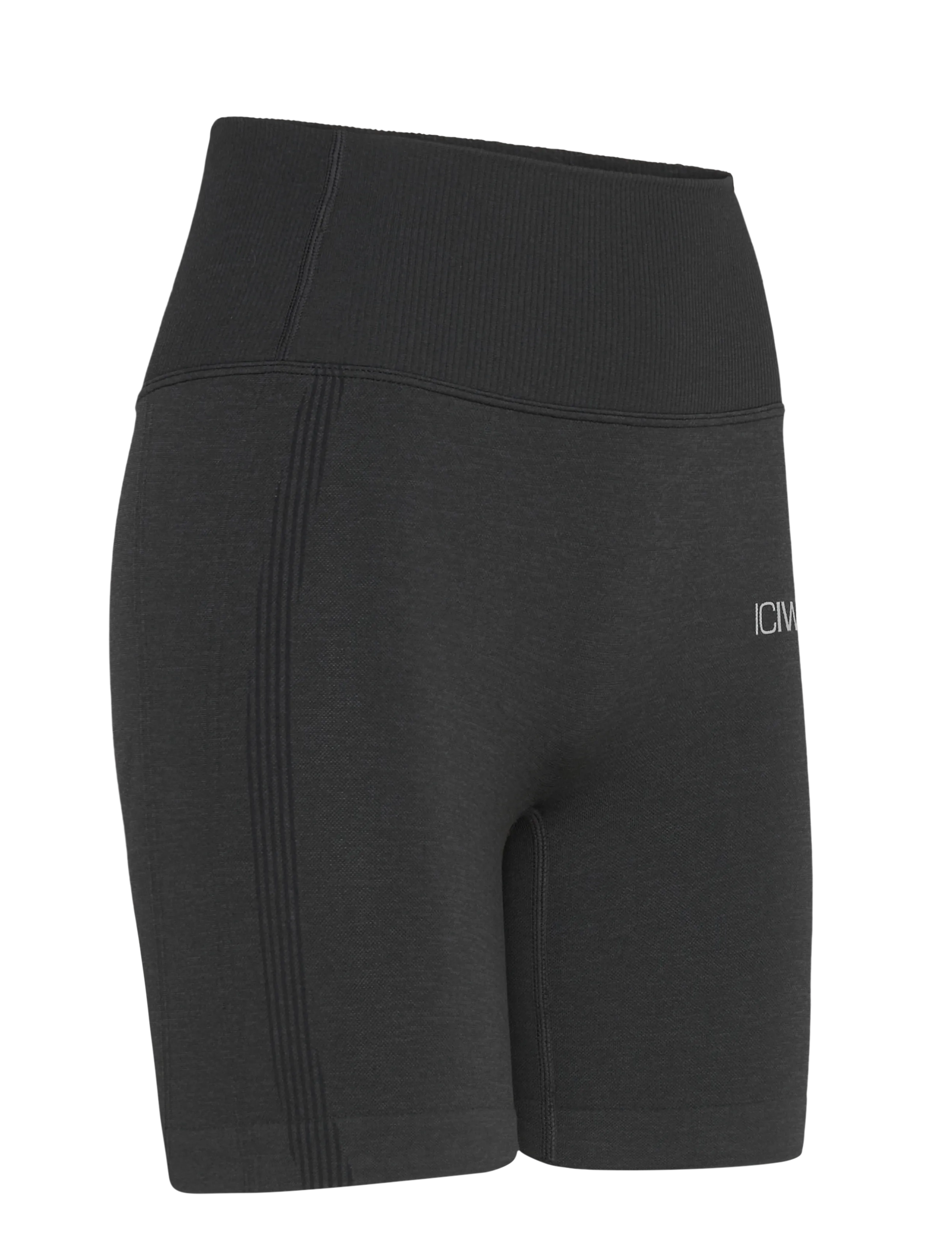 ICANIWILL - Soft Seamless Shorts W - 1/2 length - black - 3