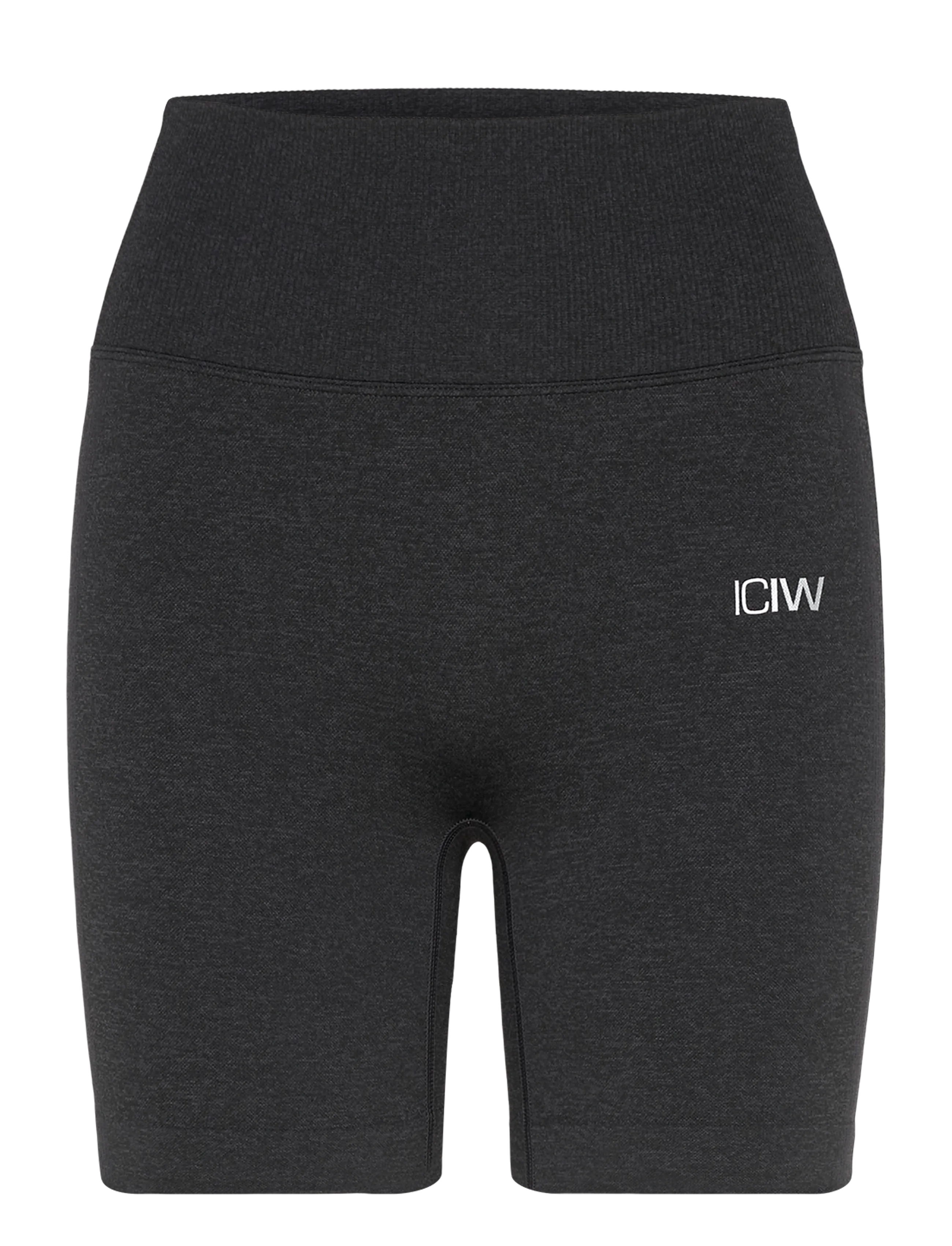 ICANIWILL - Soft Seamless Shorts W - 1/2 længde - graphite melange - 3