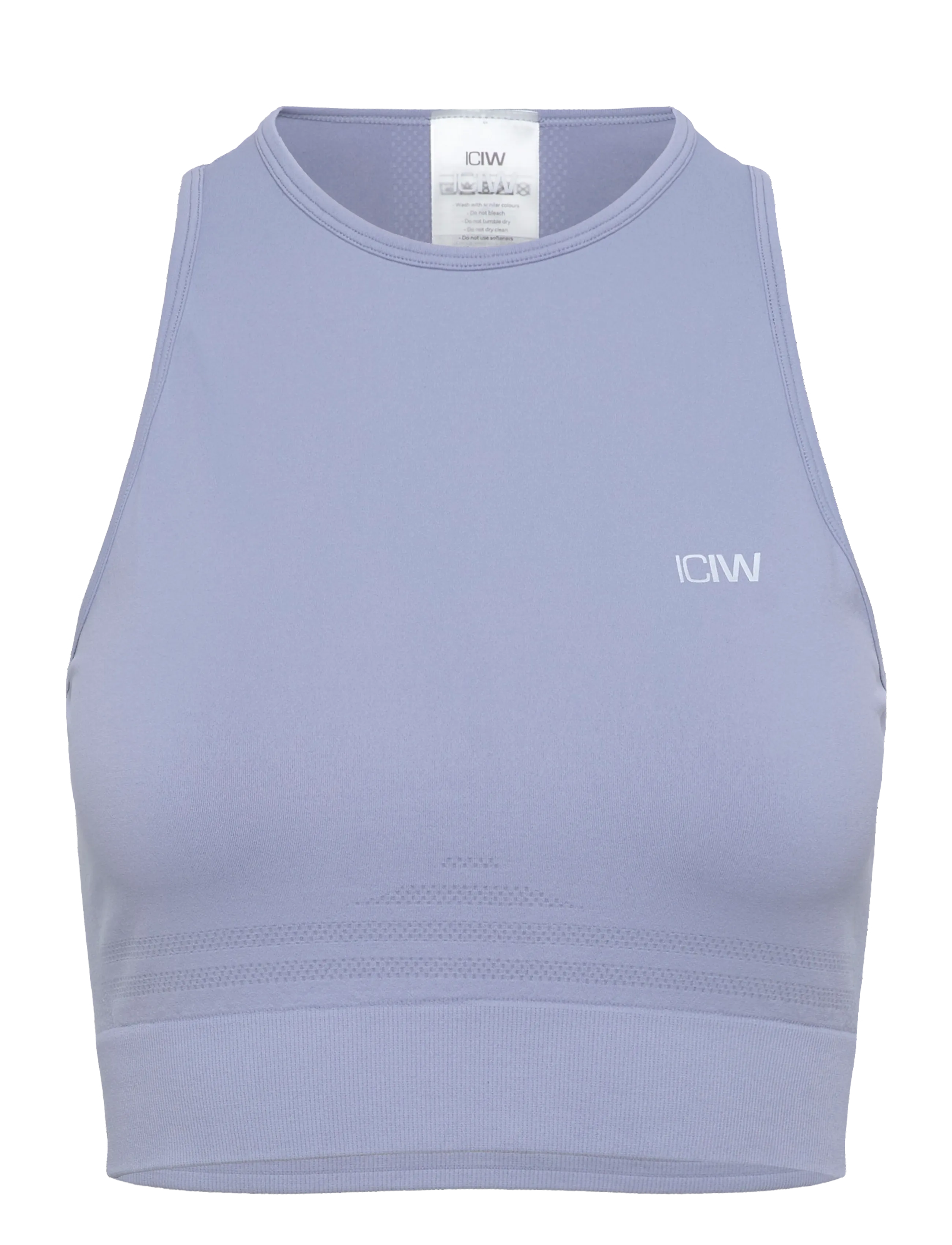 ICANIWILL Define Seamless Cropped Tank Top-Navy-XXL - Kläder - LIGHT VIOLET SLATE / purple