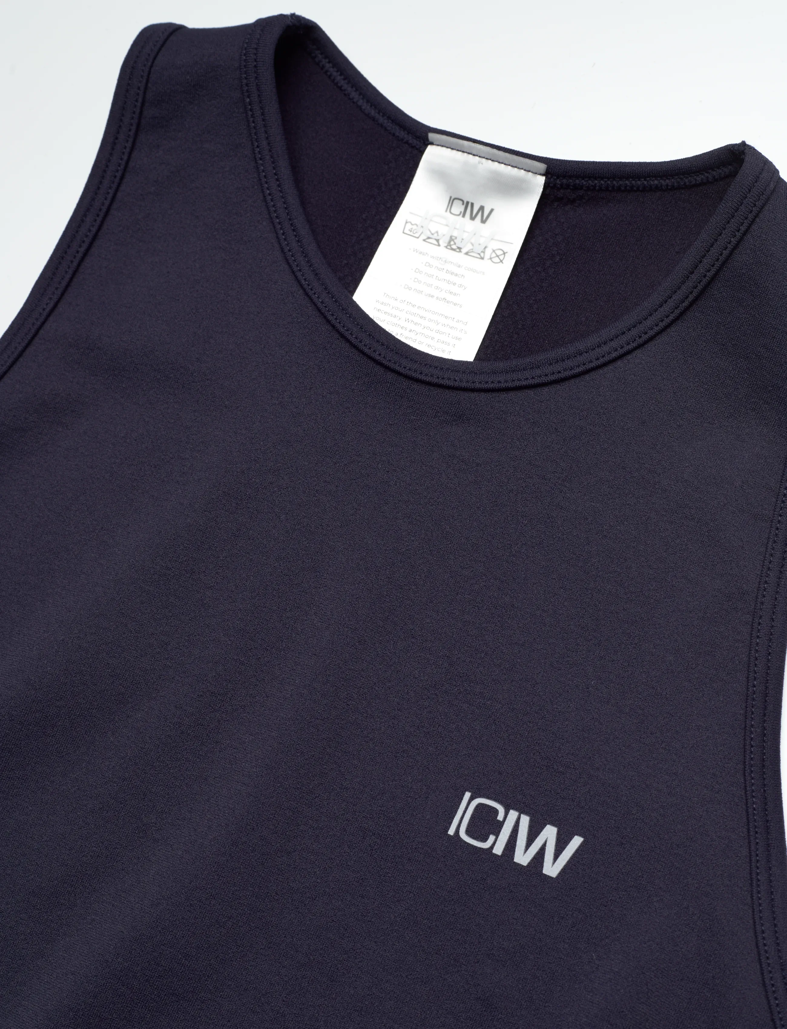 ICANIWILL - Define Seamless Cropped Tank Top-Navy-XS - tank tops - navy - 5