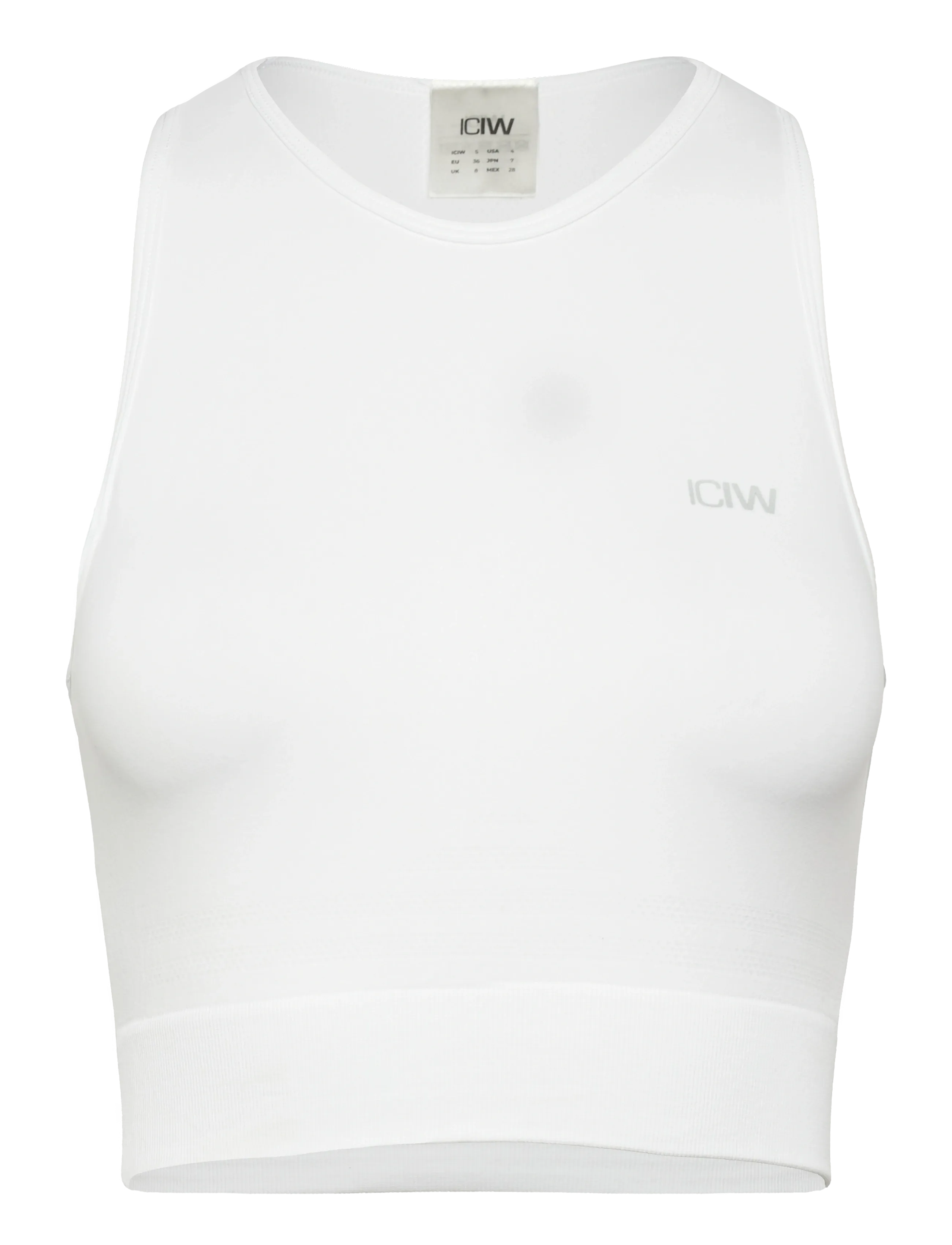 ICANIWILL Define Seamless Cropped Tank Oberteil-Navy-XS Weiß - XL - Damen
